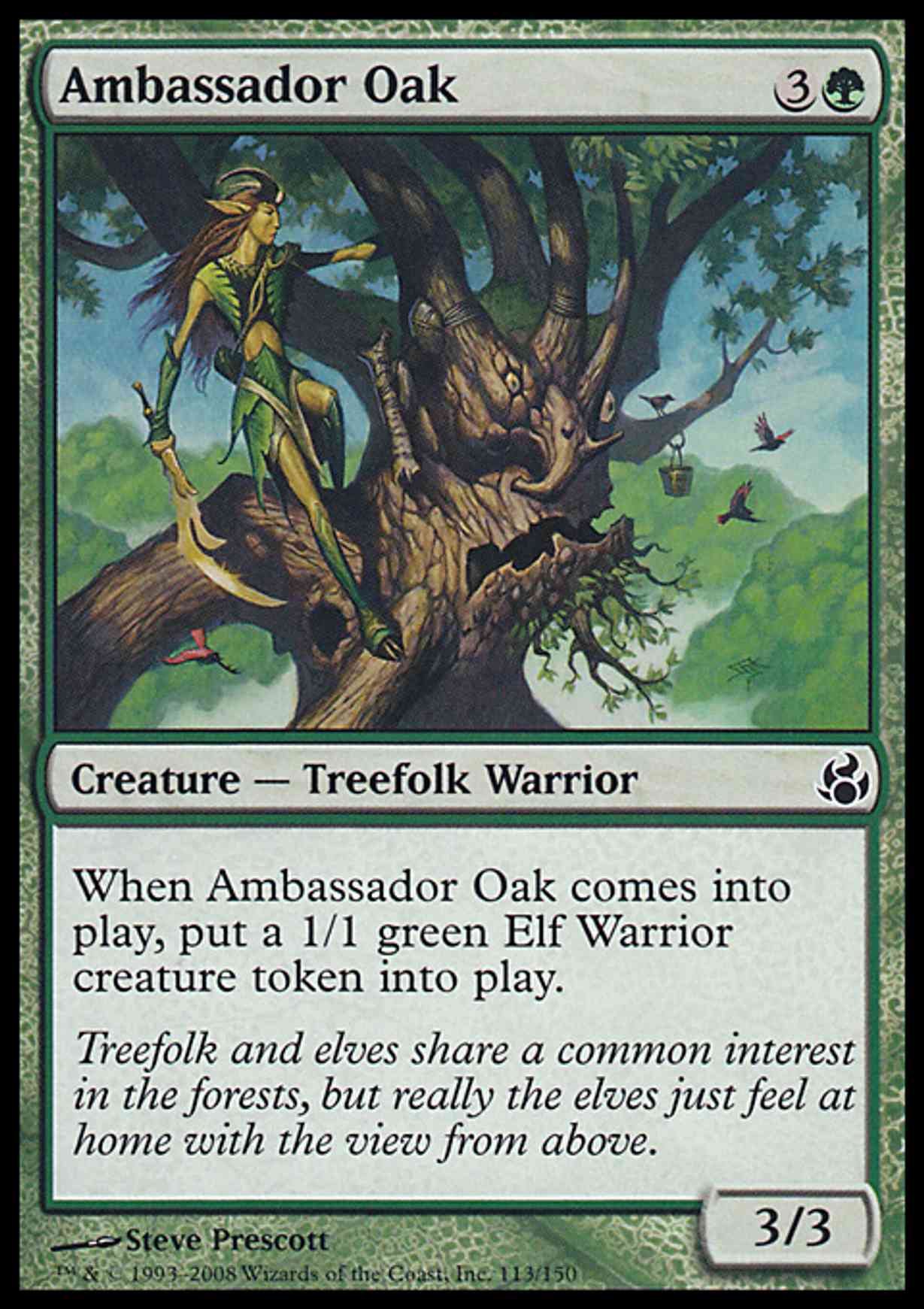 Ambassador Oak magic card front