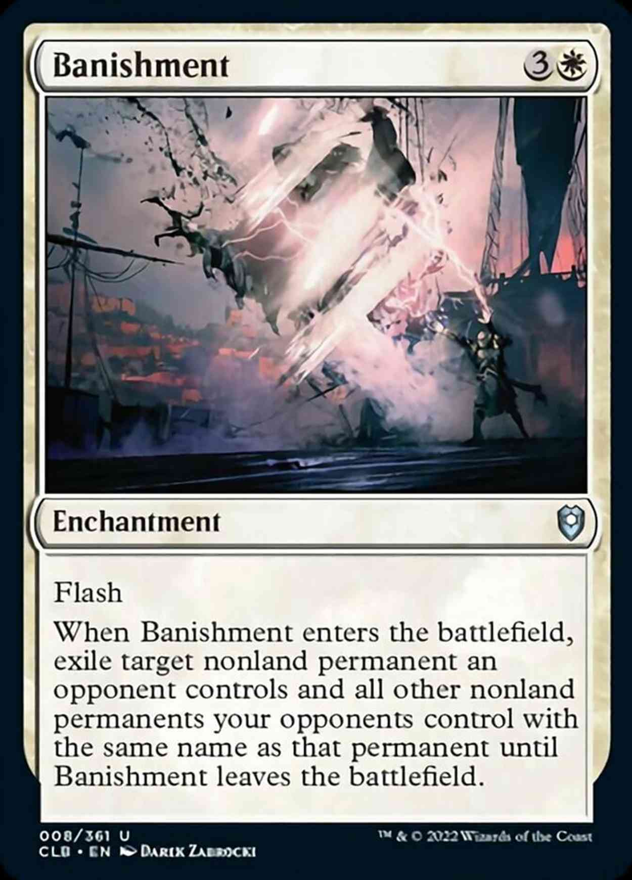 Banishment magic card front