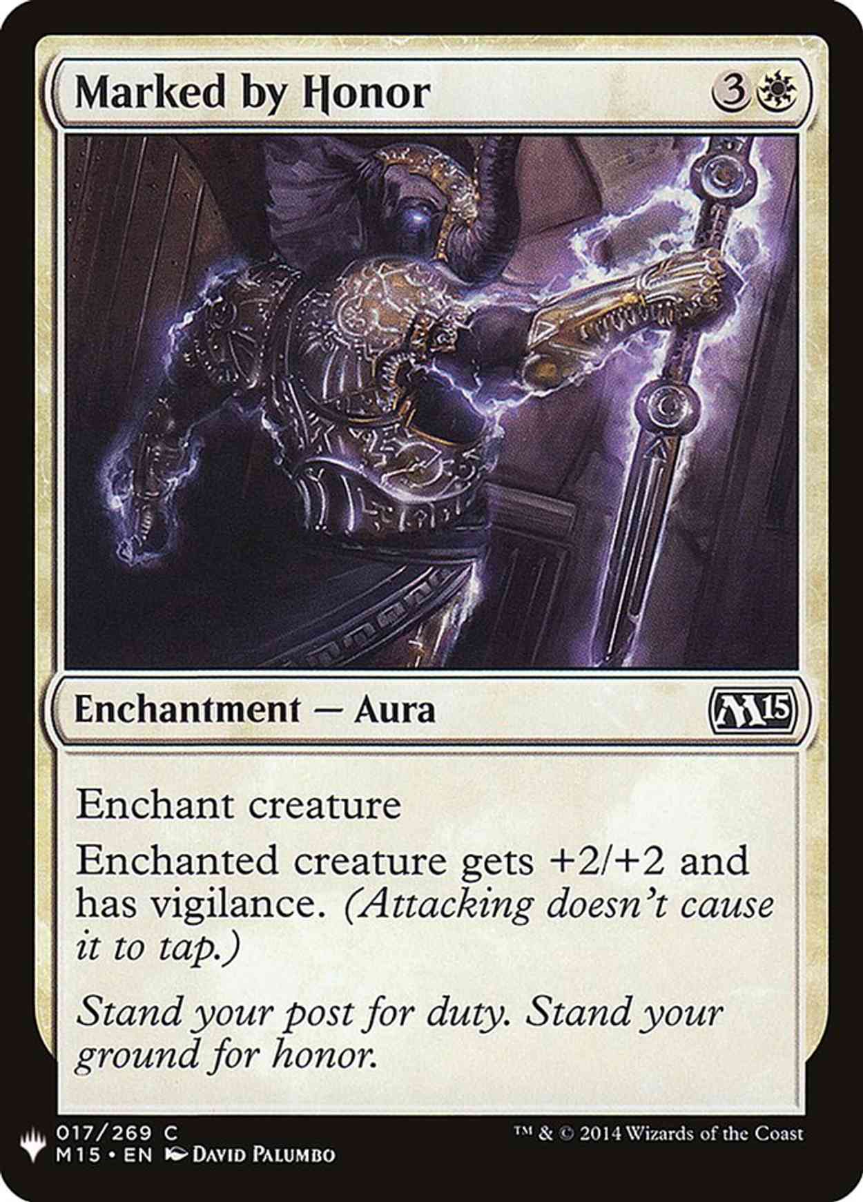 Marked by Honor magic card front