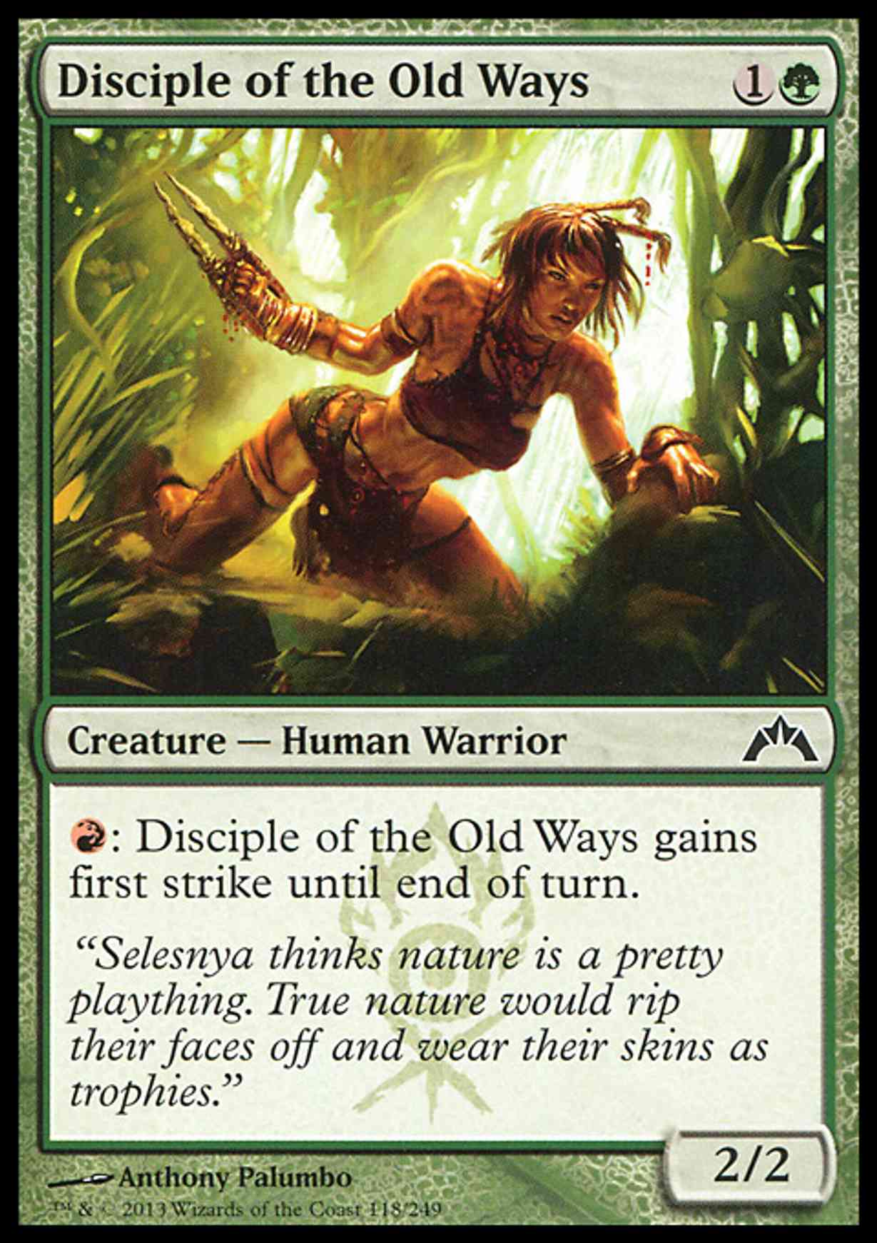 Disciple of the Old Ways magic card front