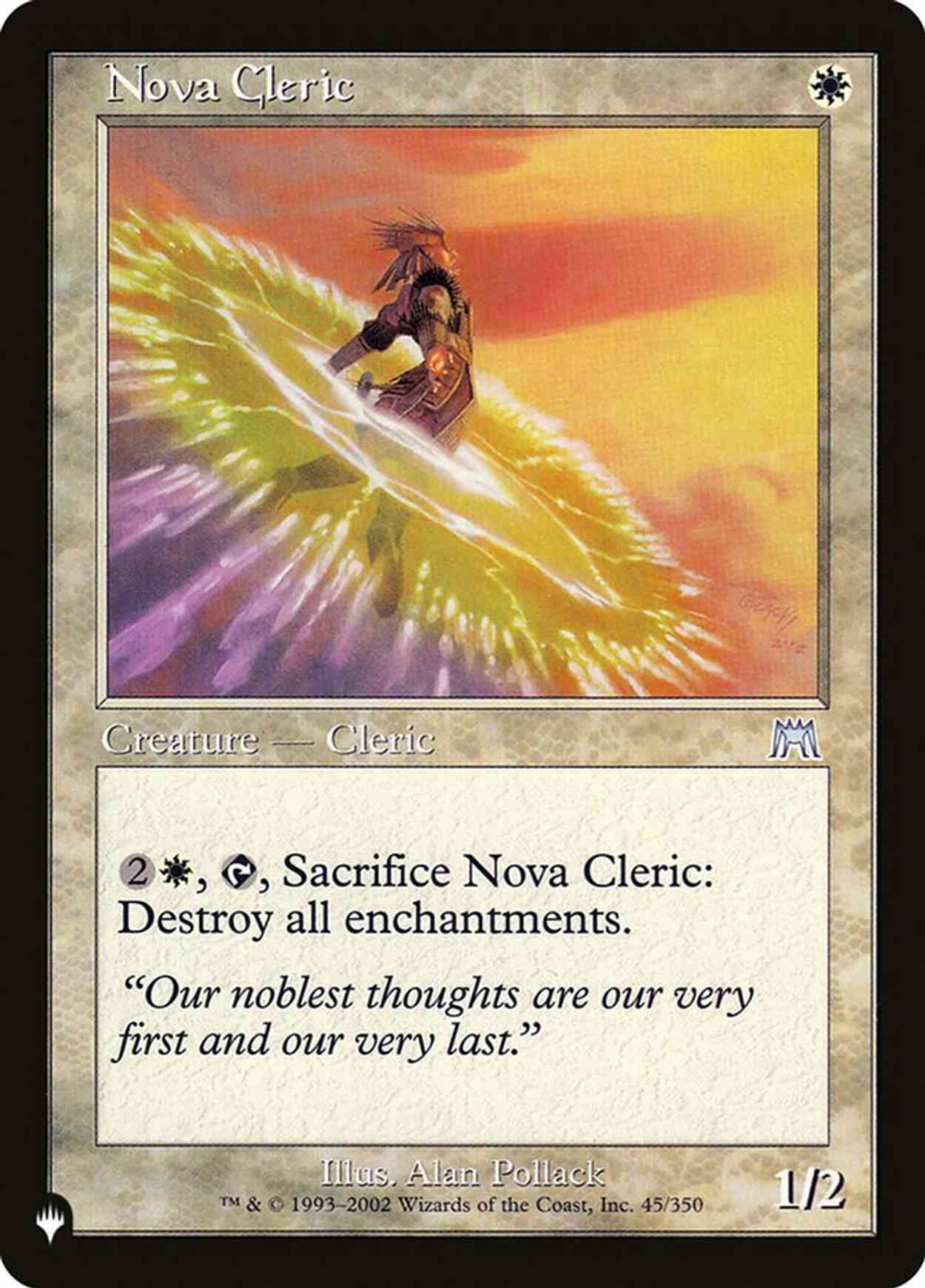 Nova Cleric magic card front