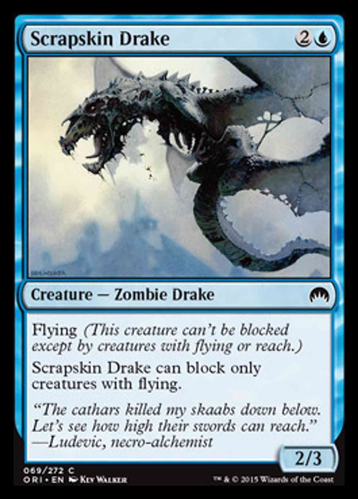 Scrapskin Drake magic card front
