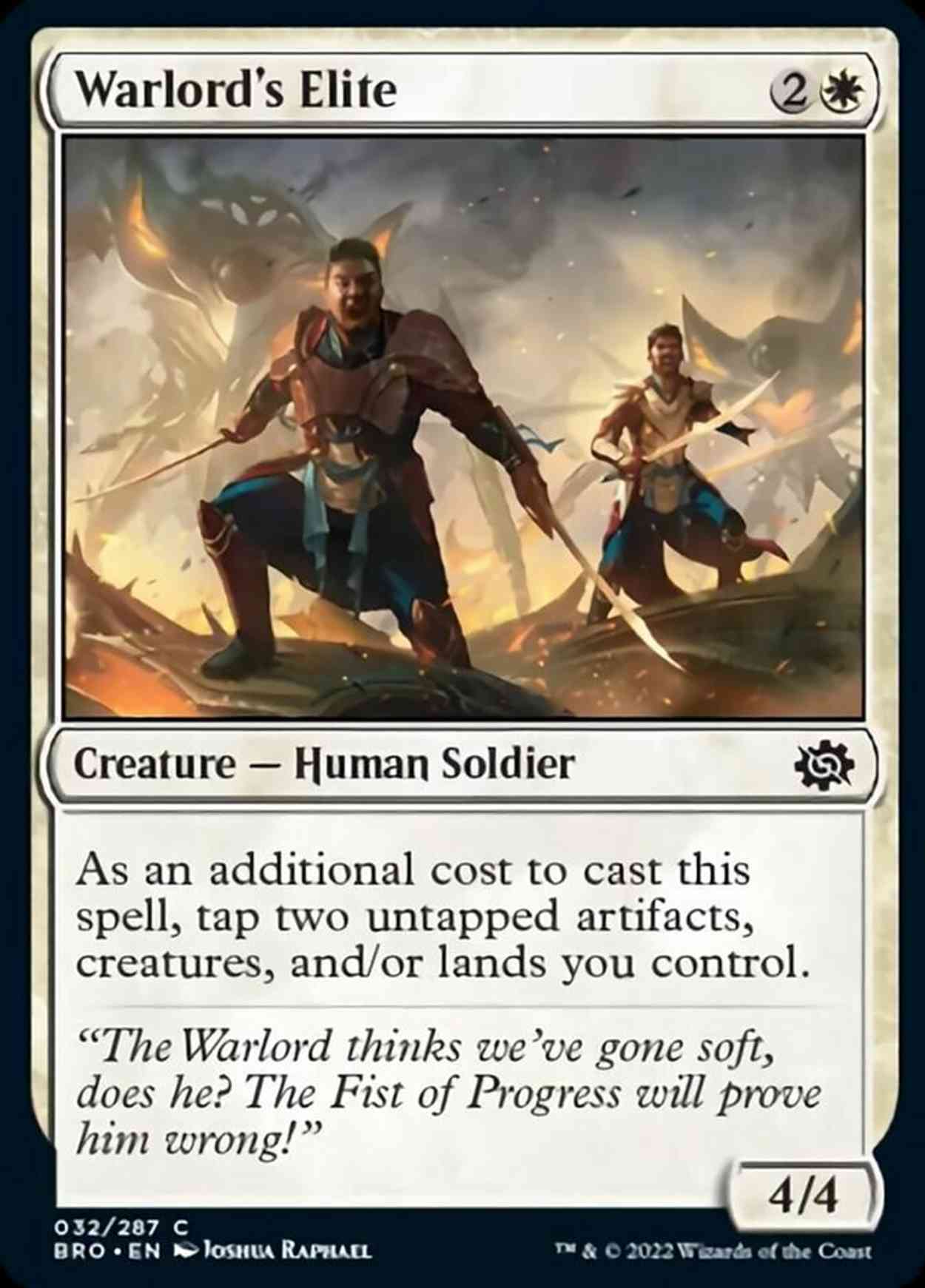 Warlord's Elite magic card front