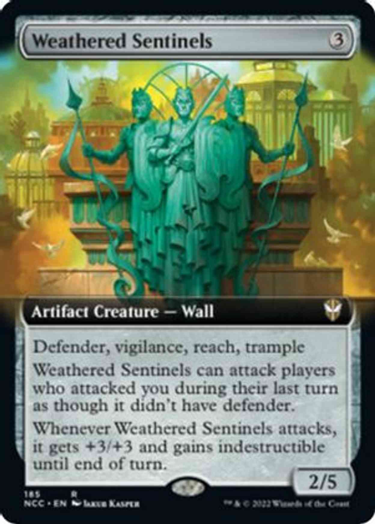 Weathered Sentinels (Extended Art) magic card front