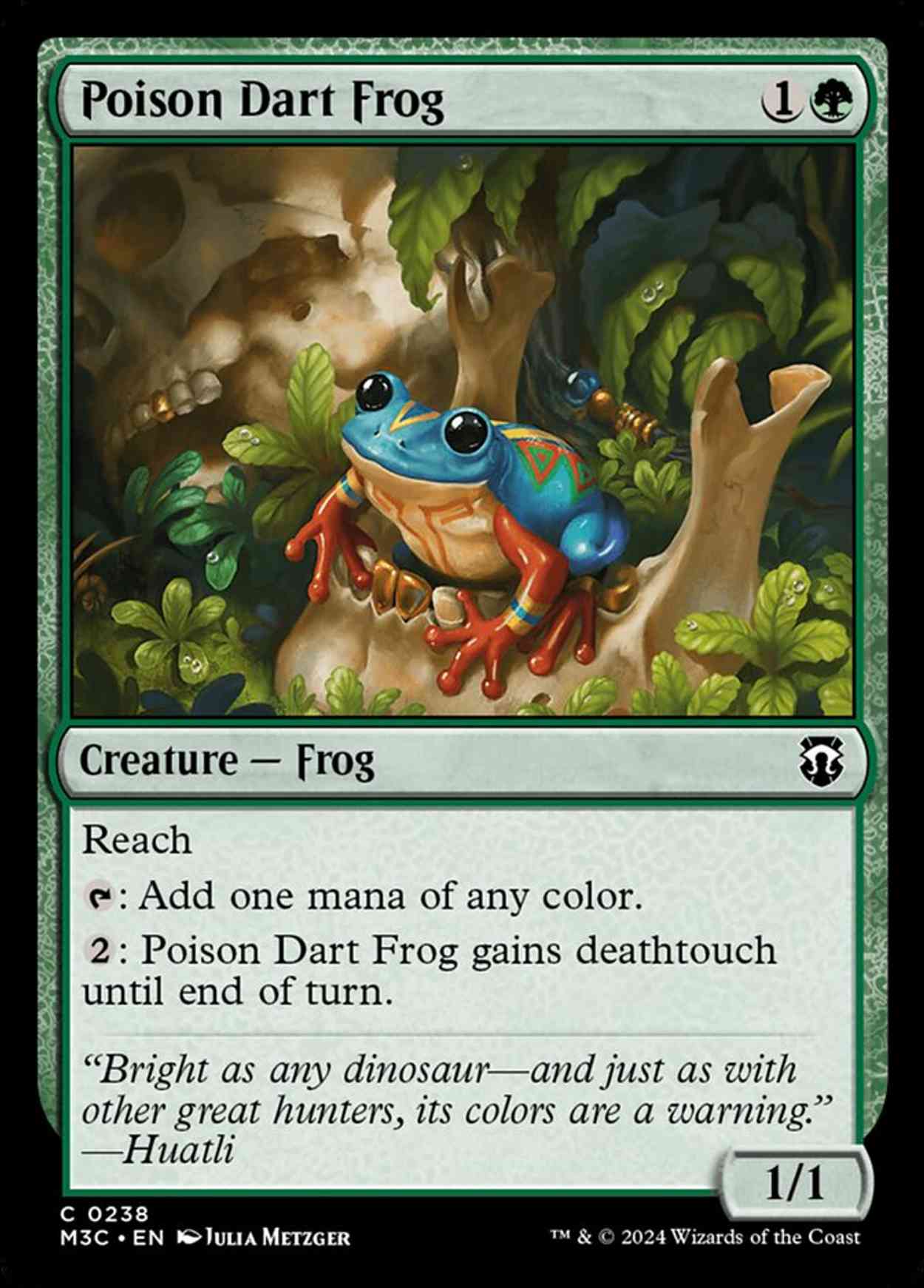 Poison Dart Frog magic card front