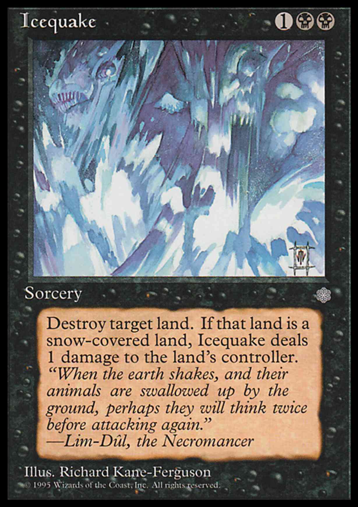 Icequake magic card front