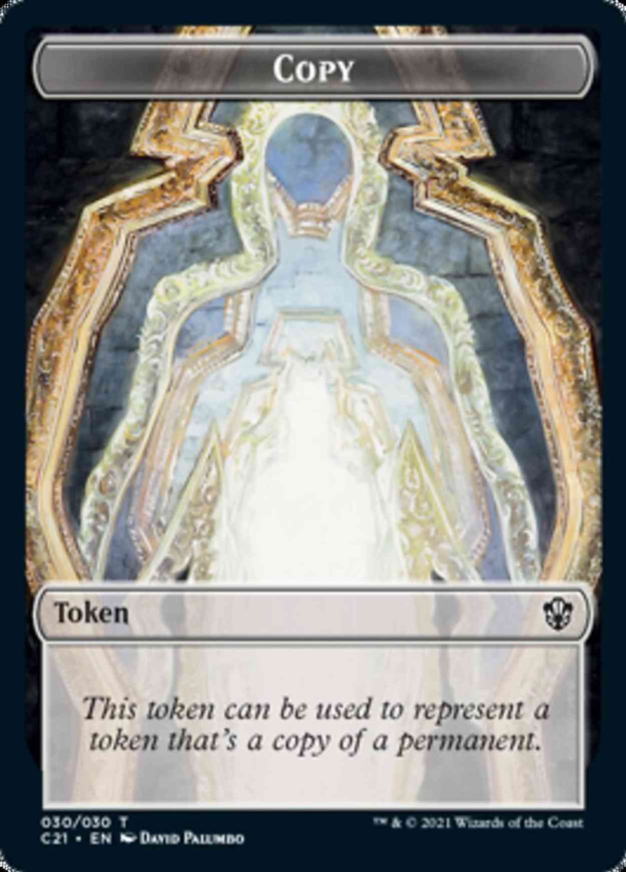 Copy // Fractal Double-sided Token magic card front
