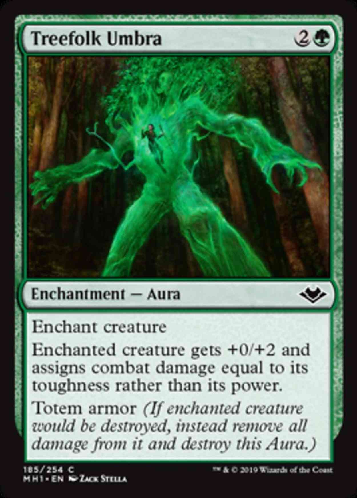 Treefolk Umbra magic card front