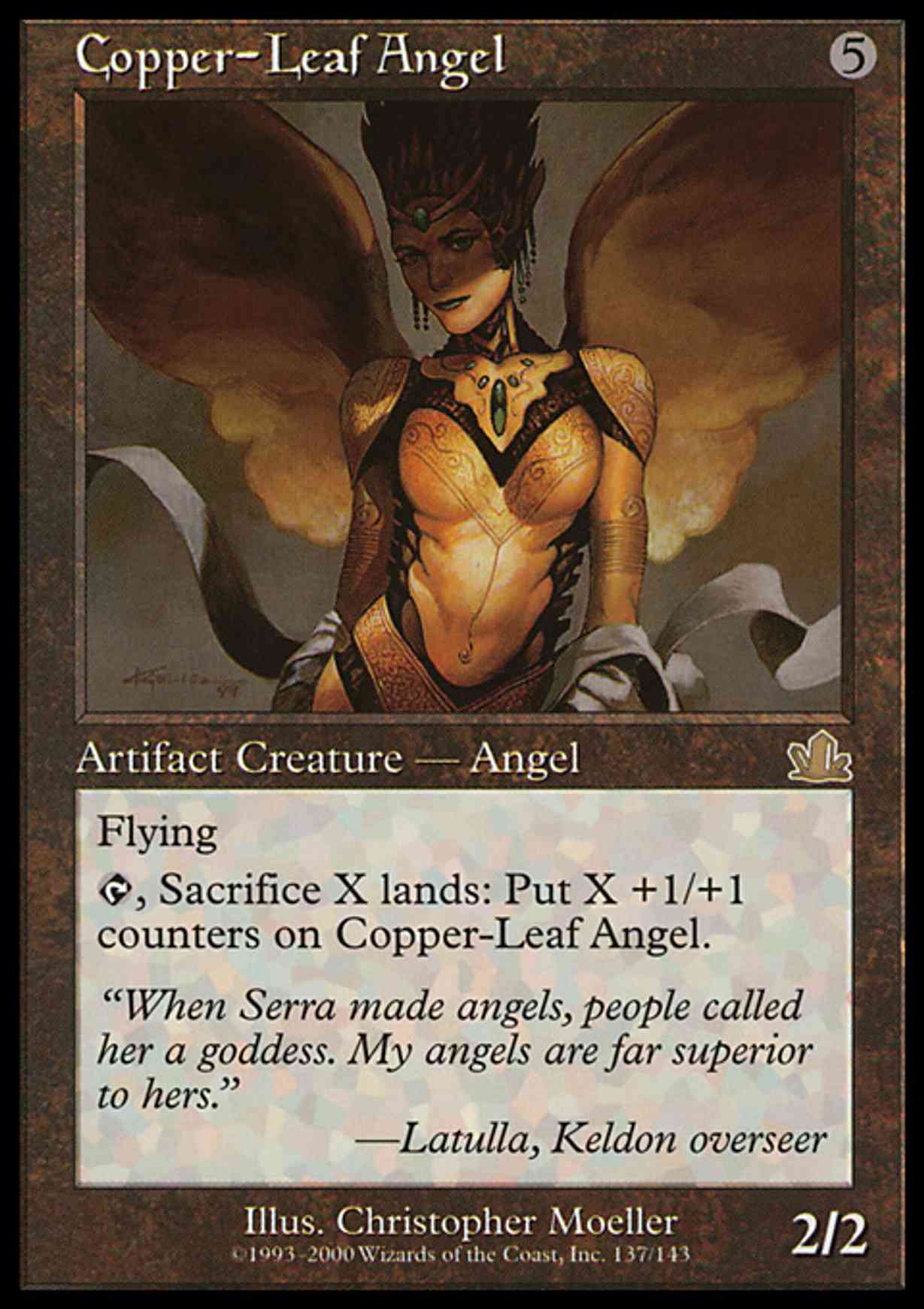 Copper-Leaf Angel magic card front