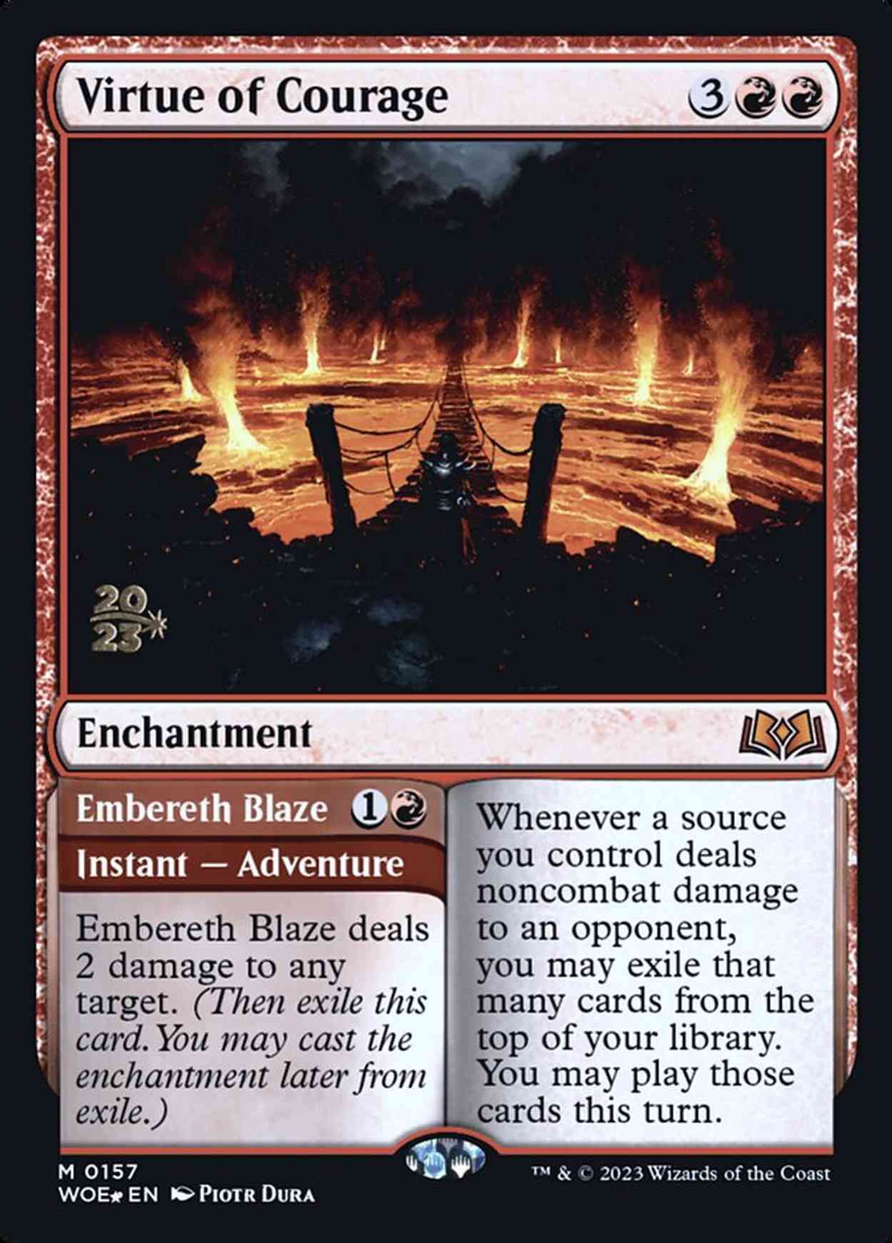 Virtue of Courage magic card front