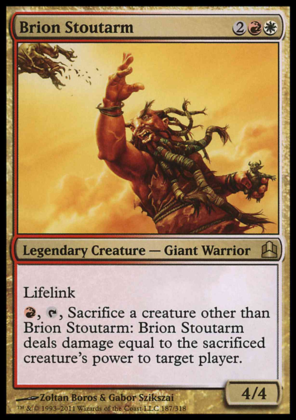 Brion Stoutarm magic card front
