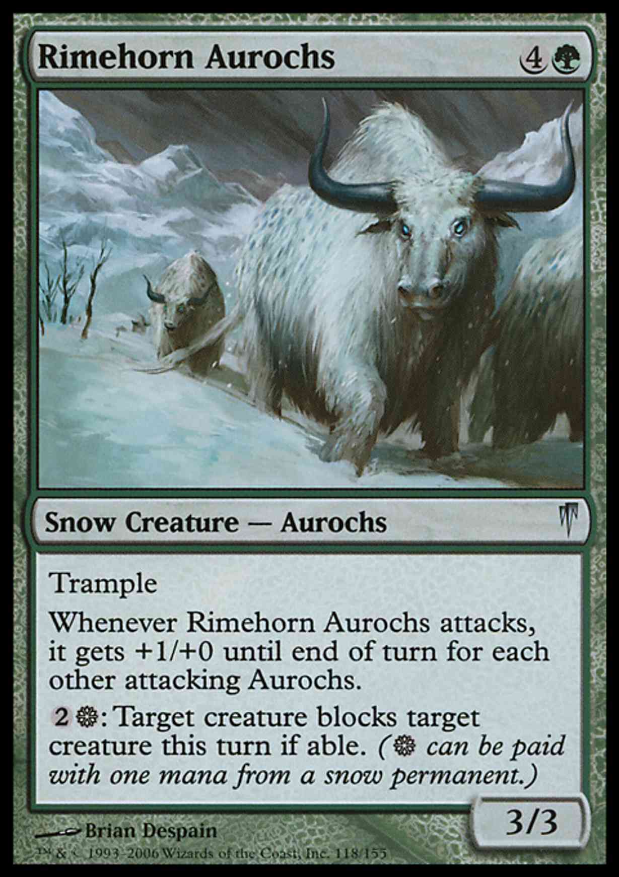 Rimehorn Aurochs magic card front