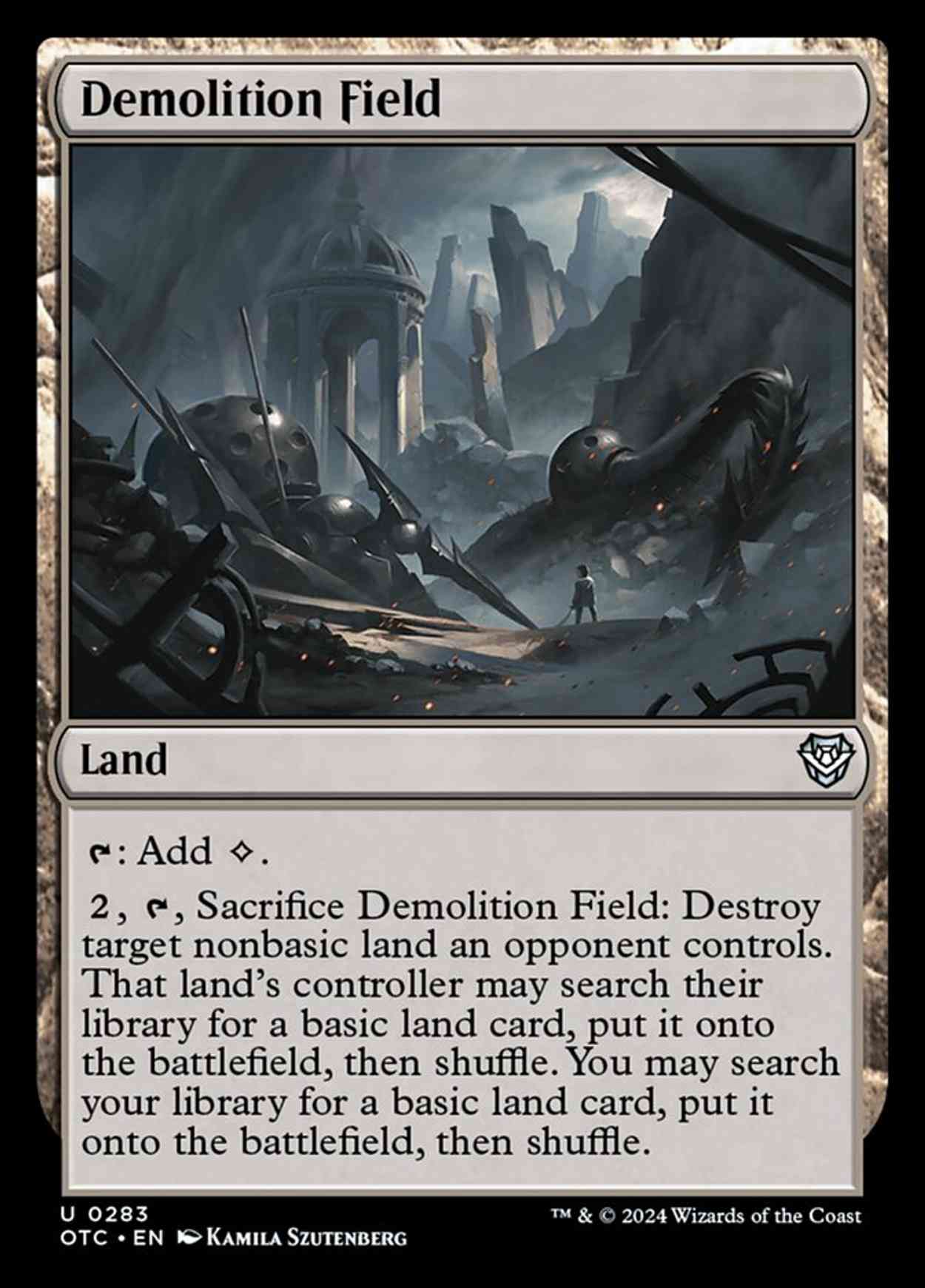 Demolition Field magic card front