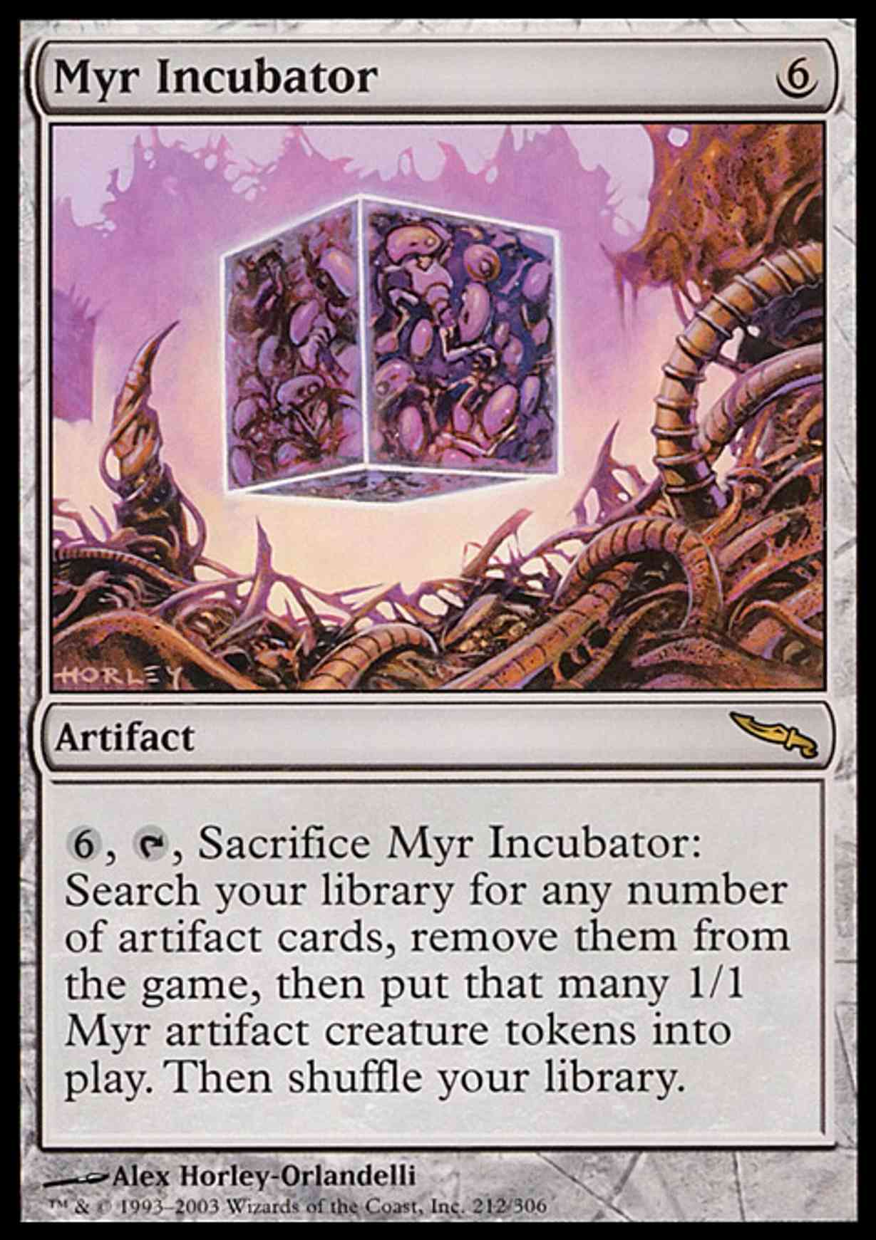 Myr Incubator magic card front
