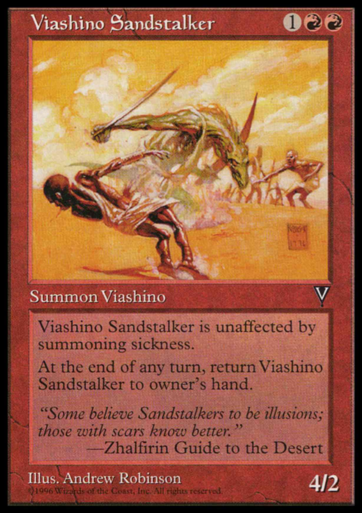Viashino Sandstalker magic card front