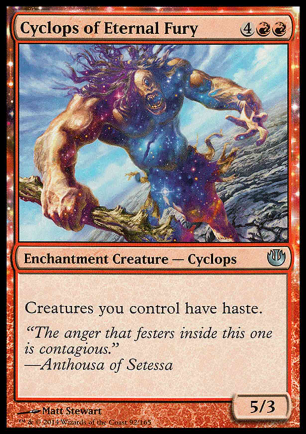 Cyclops of Eternal Fury magic card front