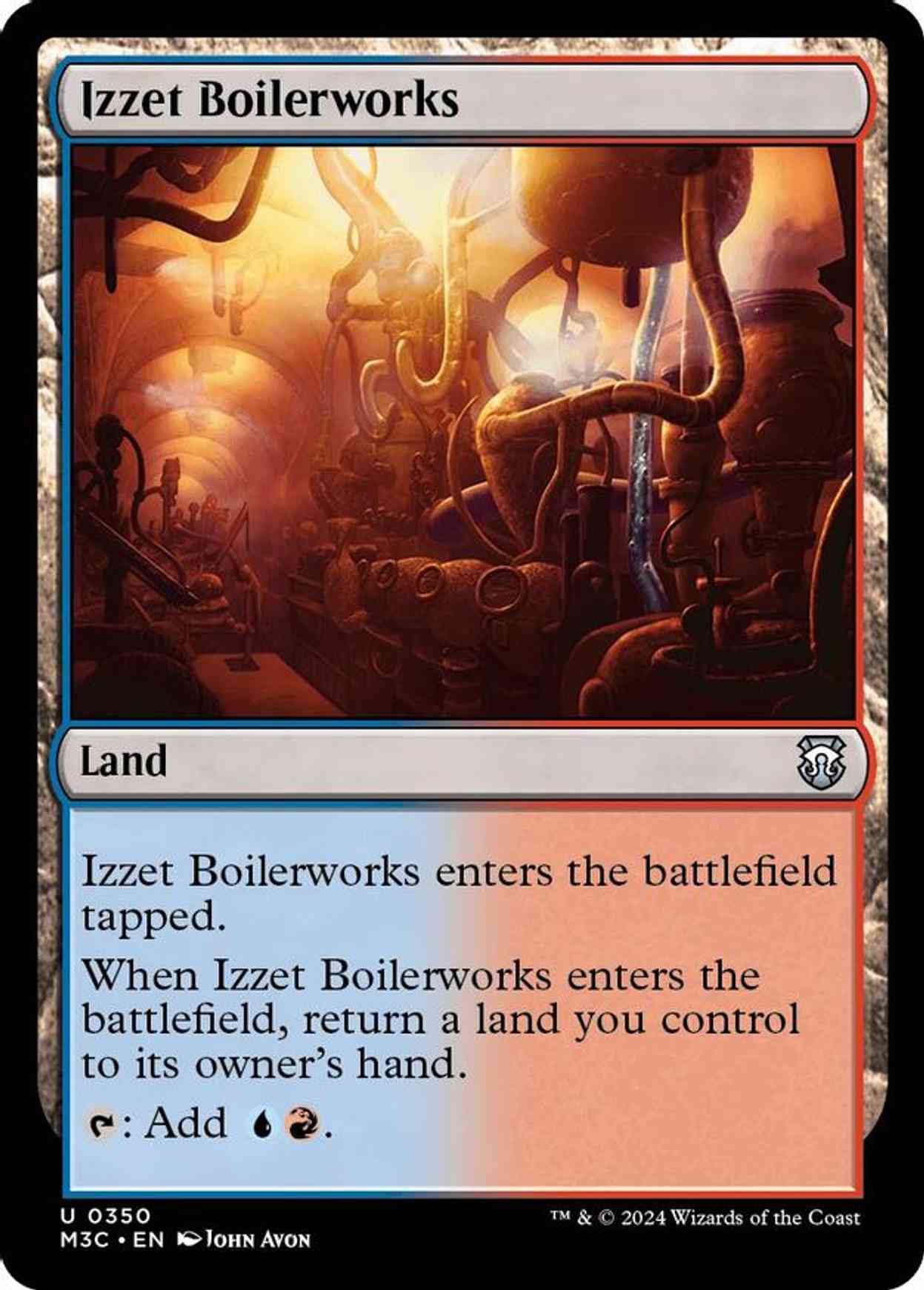 Izzet Boilerworks (Ripple Foil) magic card front