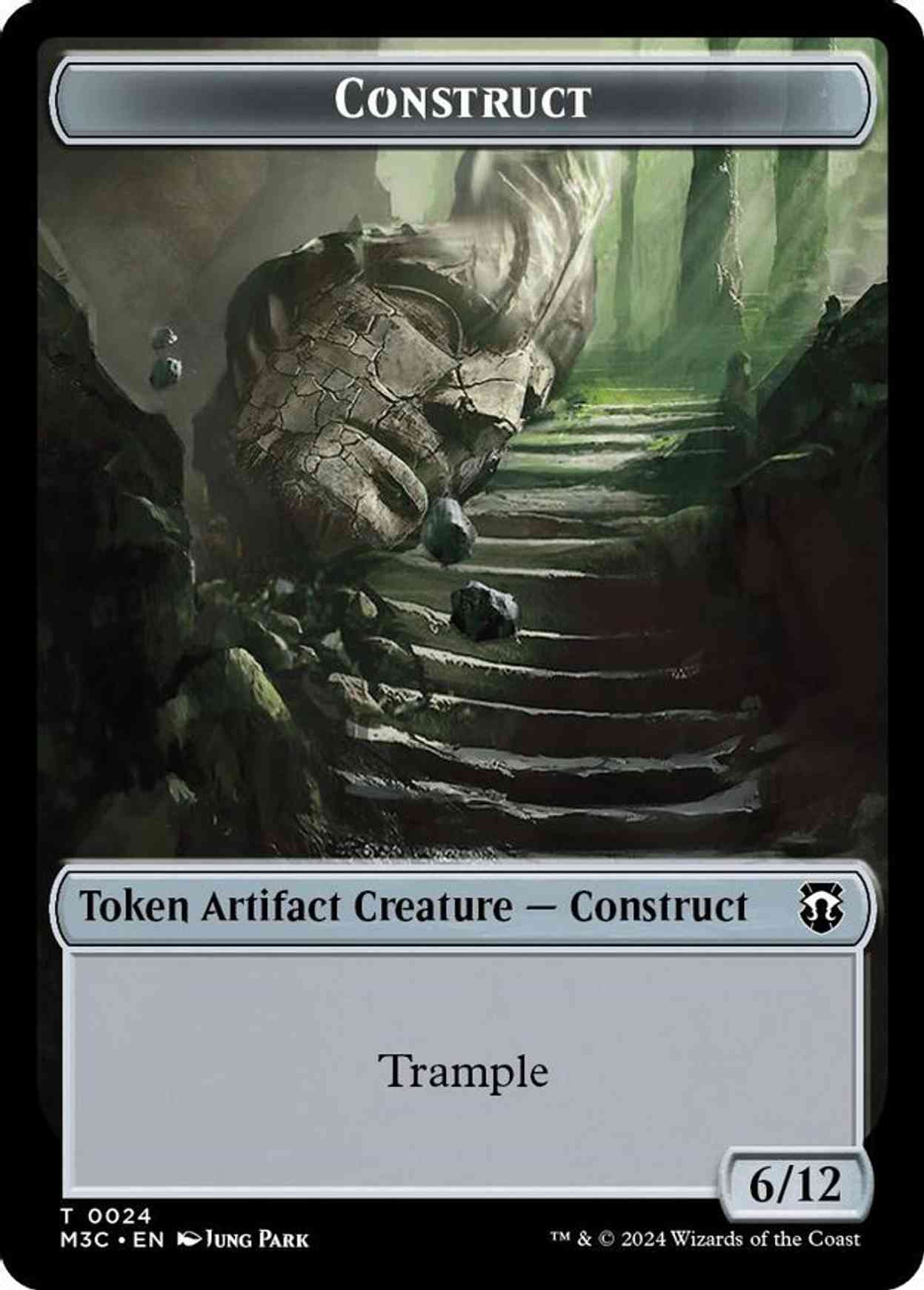 Construct (Ripple Foil) // Myr Double-Sided Token magic card front