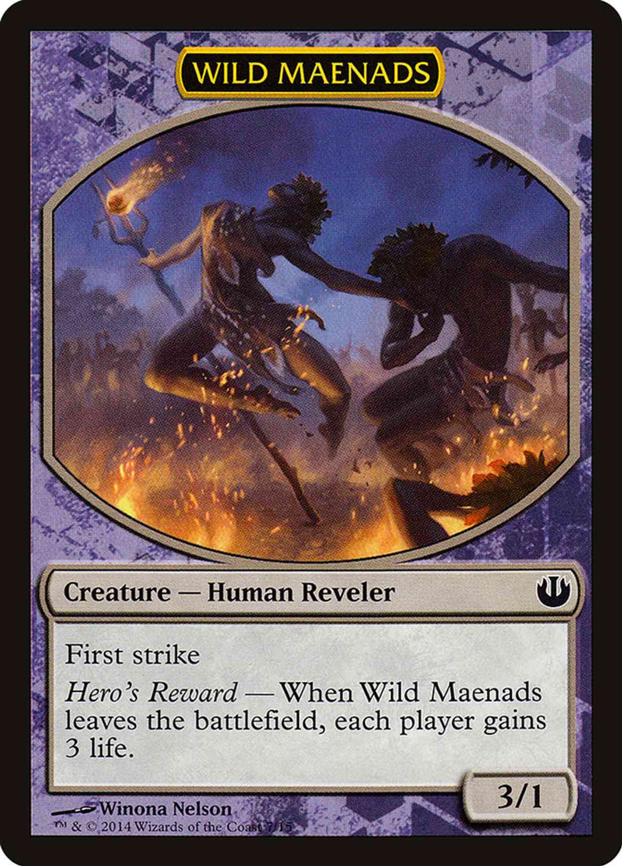 Wild Maenads magic card front