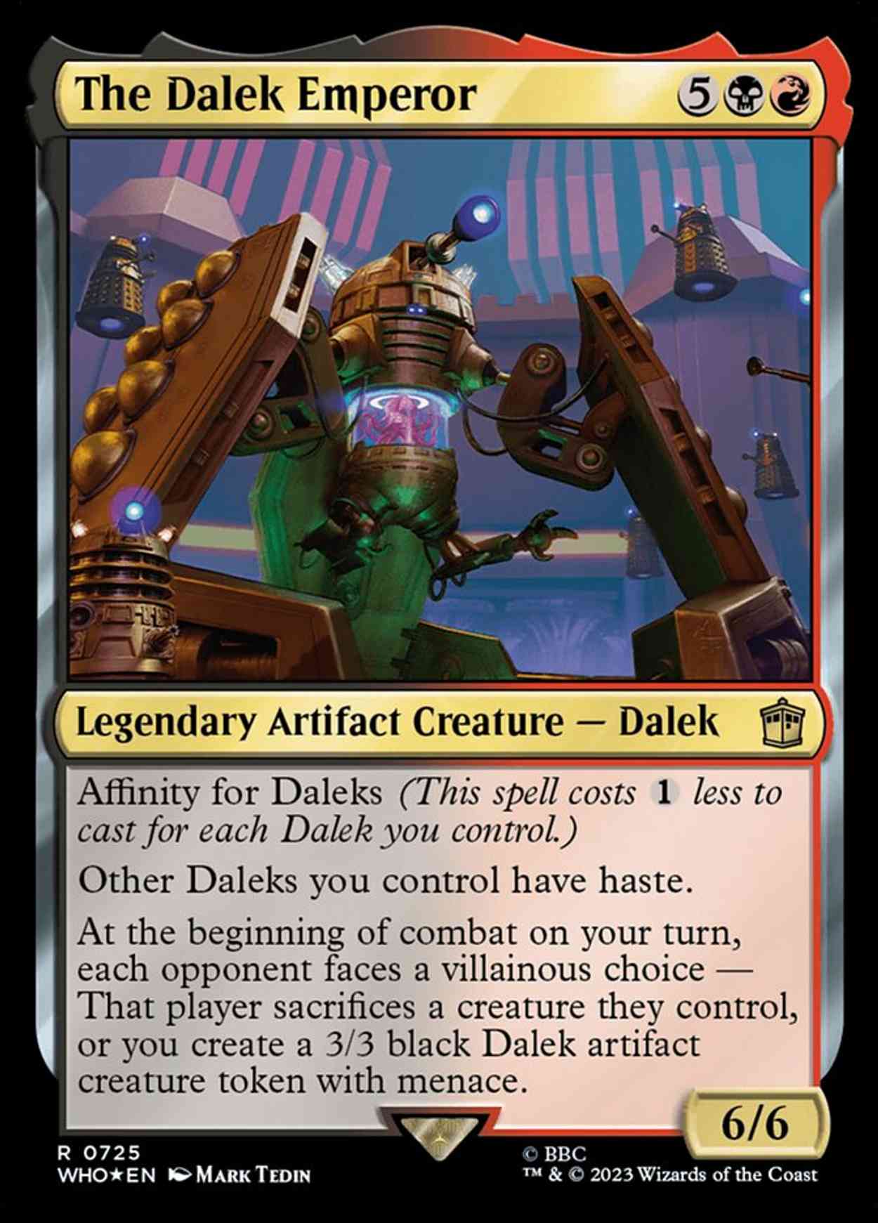 The Dalek Emperor (Surge Foil) magic card front