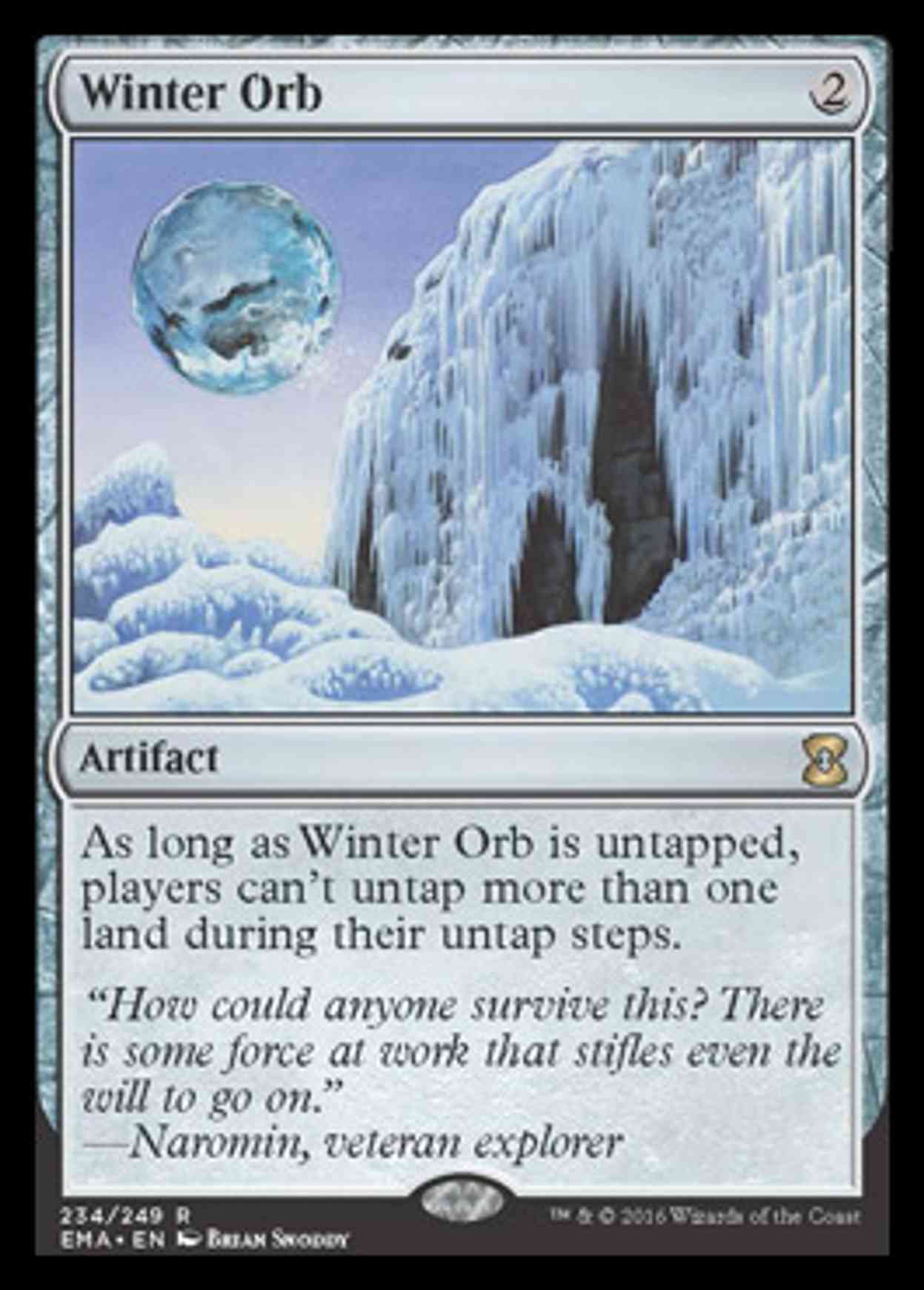 Winter Orb magic card front