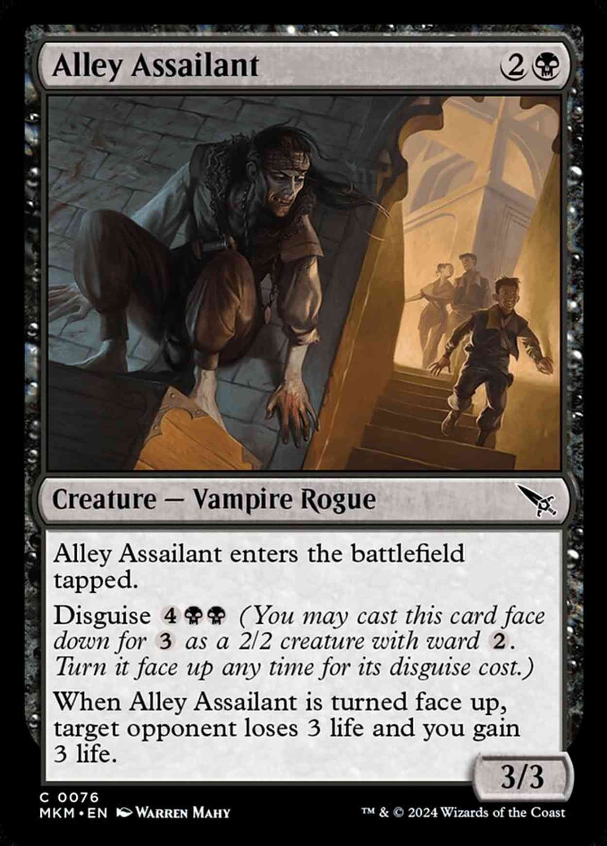 Alley Assailant magic card front