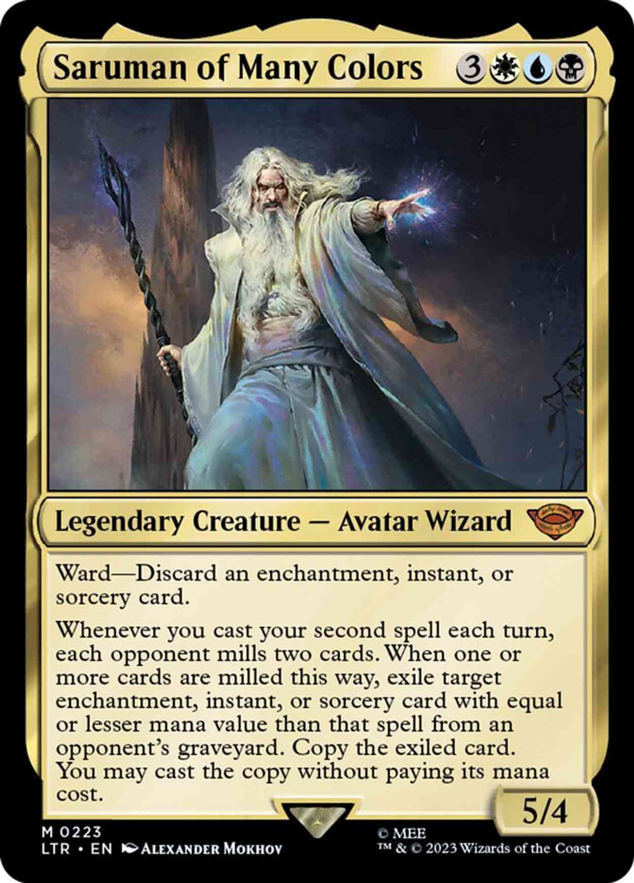 Saruman of Many Colors magic card front