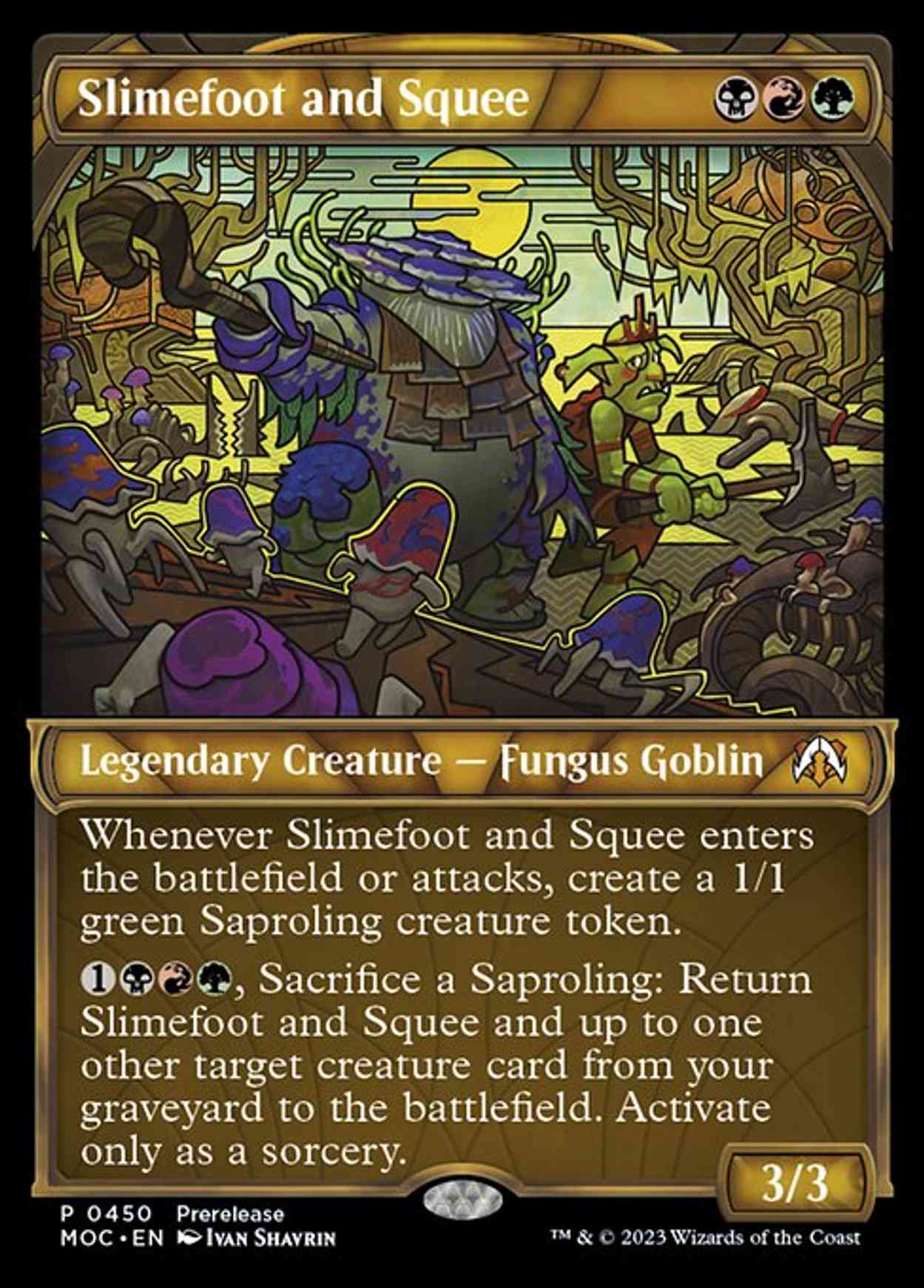 Slimefoot and Squee (Showcase) magic card front