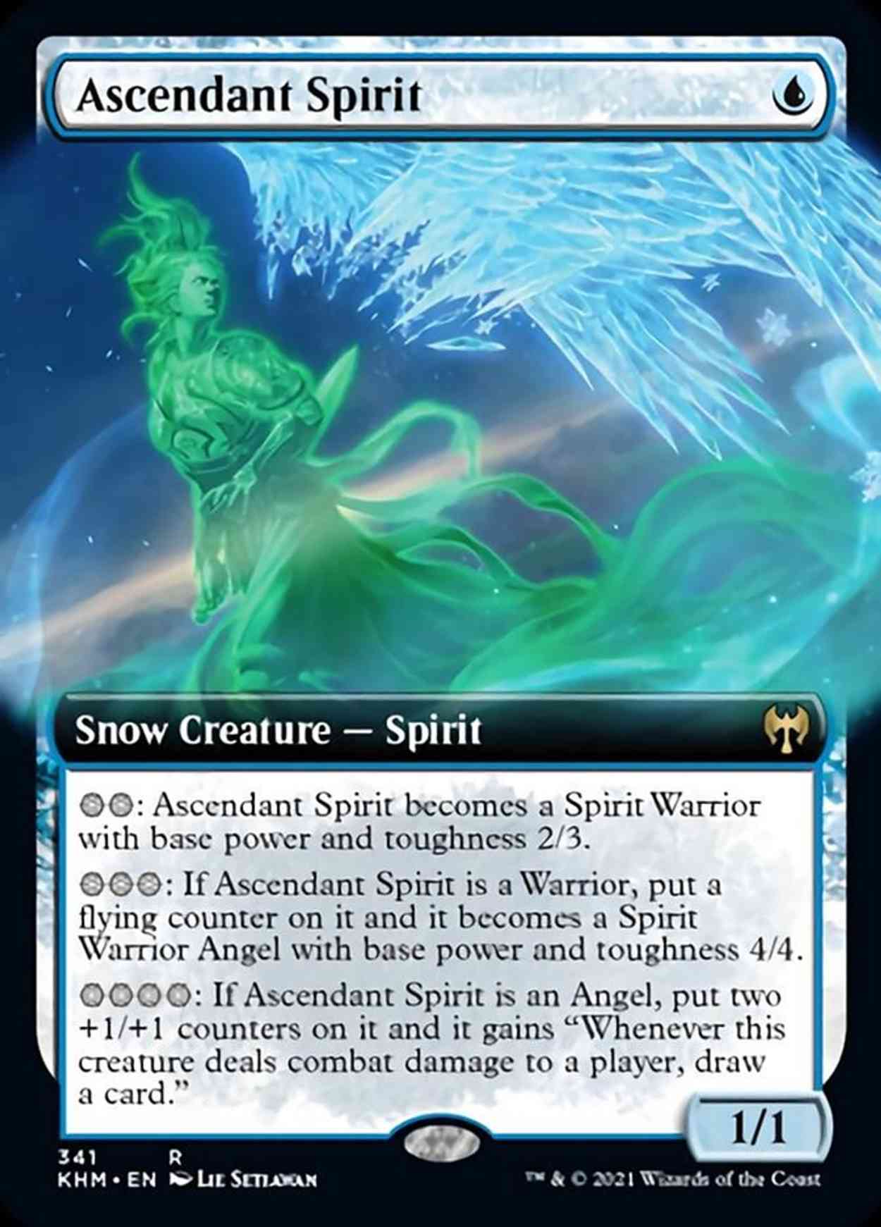 Ascendant Spirit (Extended Art) magic card front