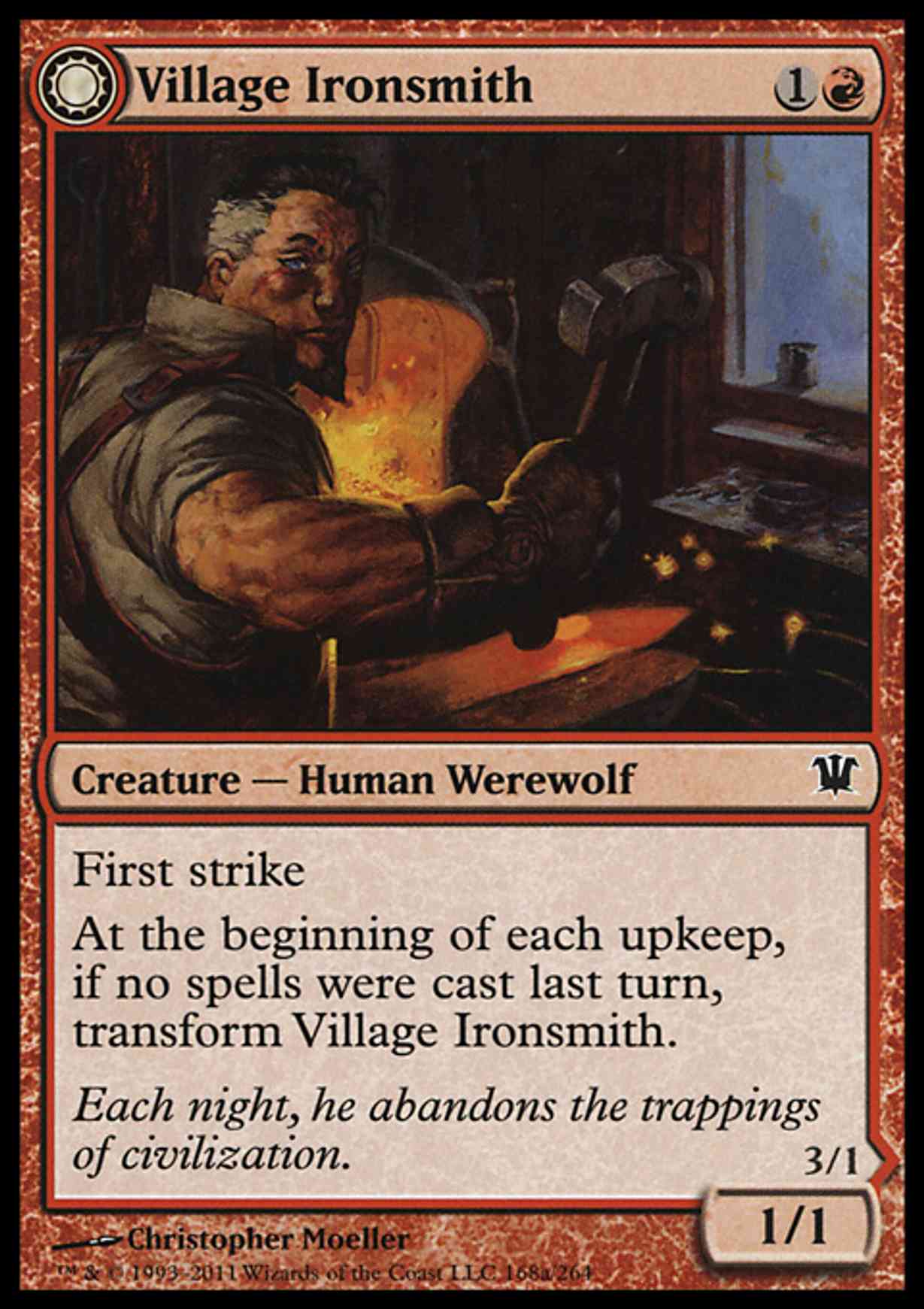 Village Ironsmith magic card front