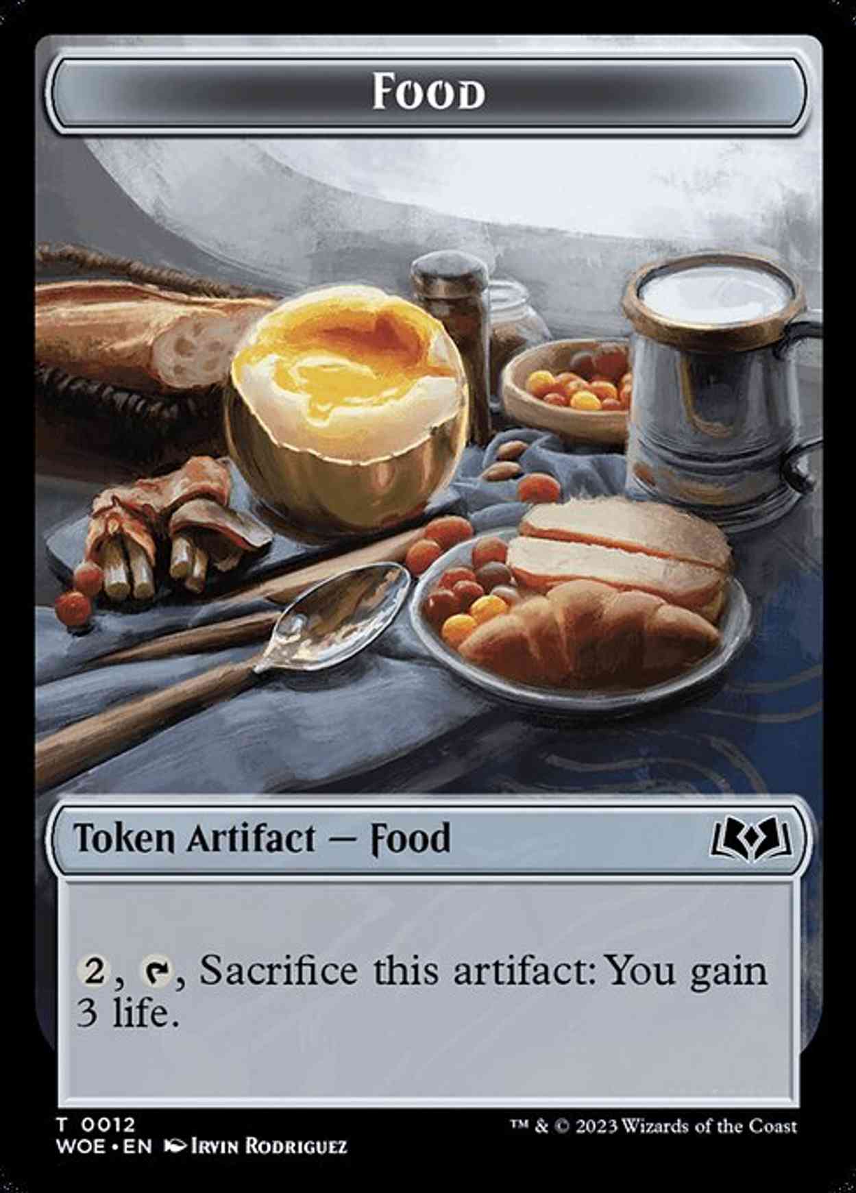 Food (0012) Token magic card front