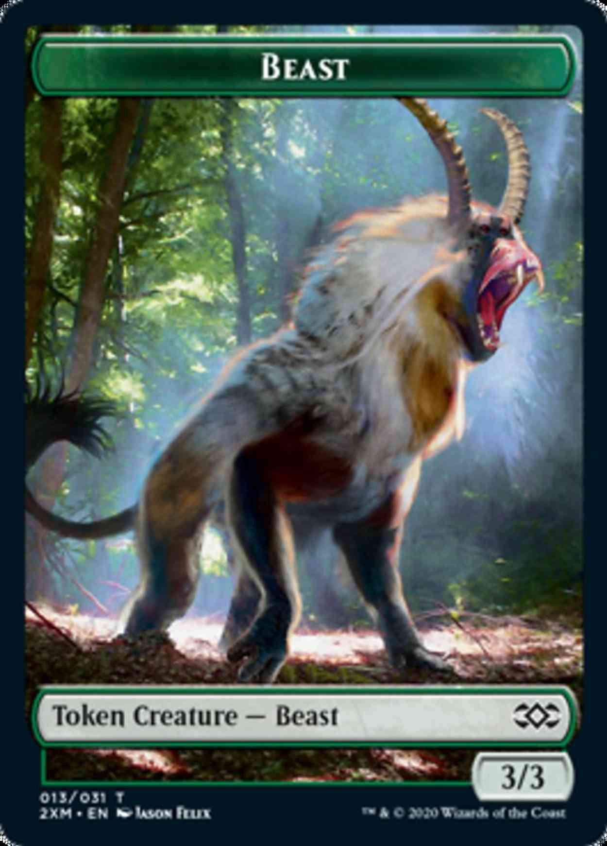 Beast // Thopter (008) Double-sided Token magic card front