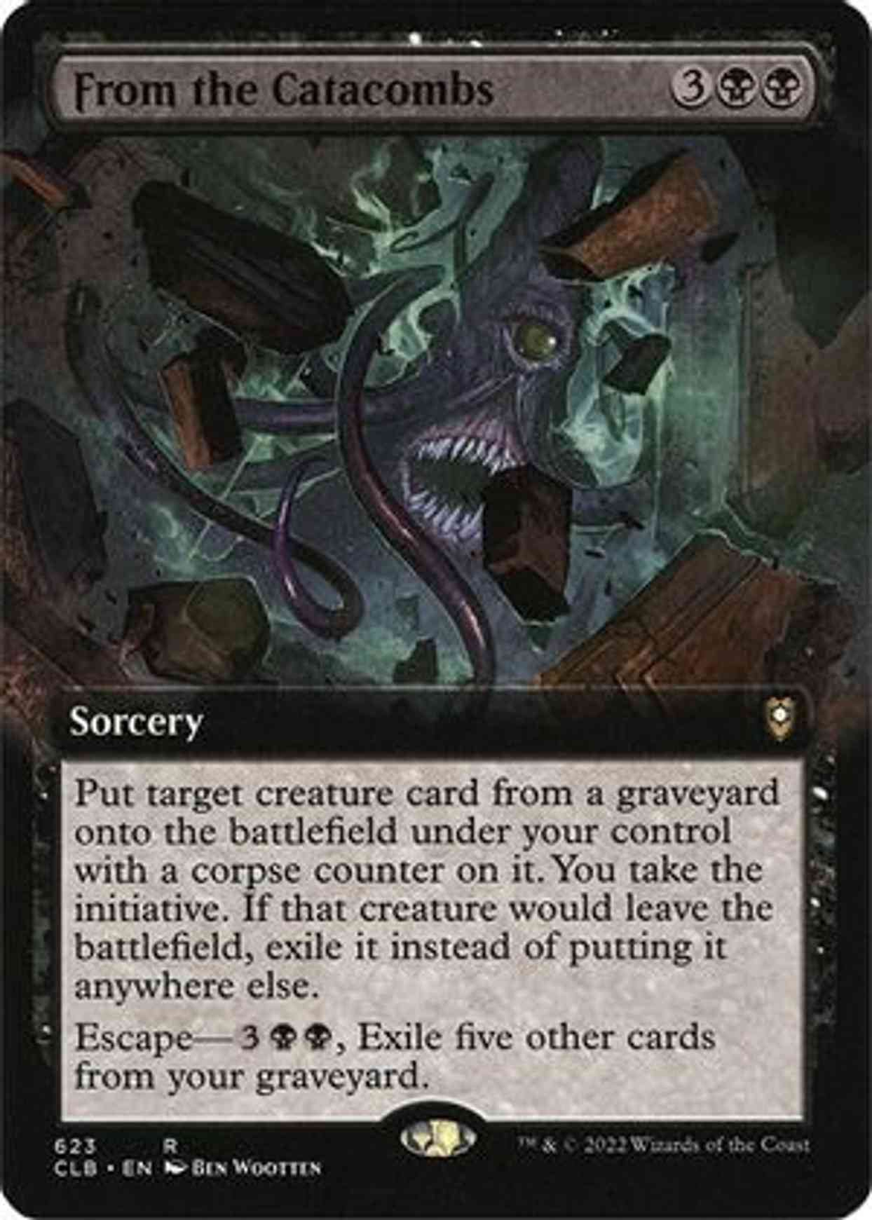 From the Catacombs (Extended Art) magic card front