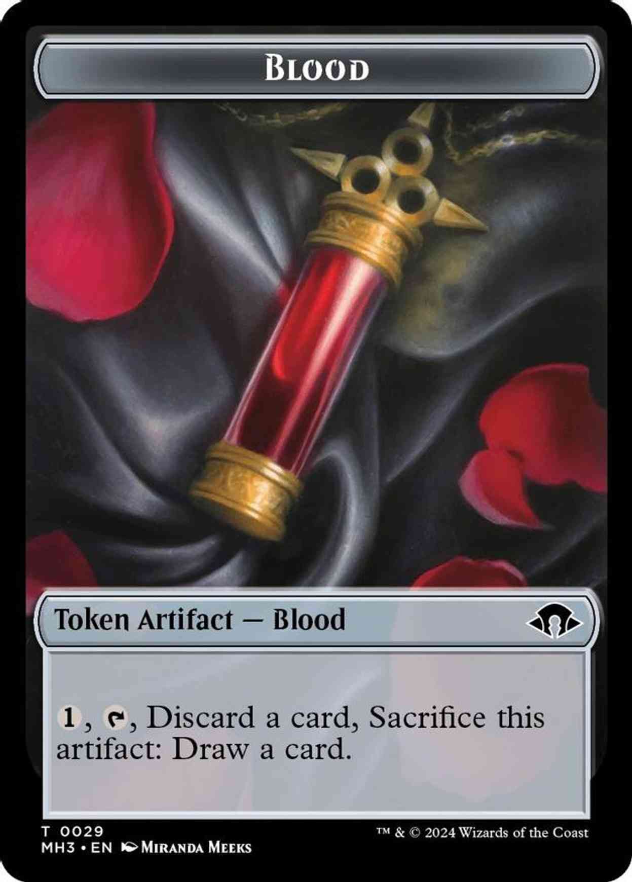 Blood Token magic card front