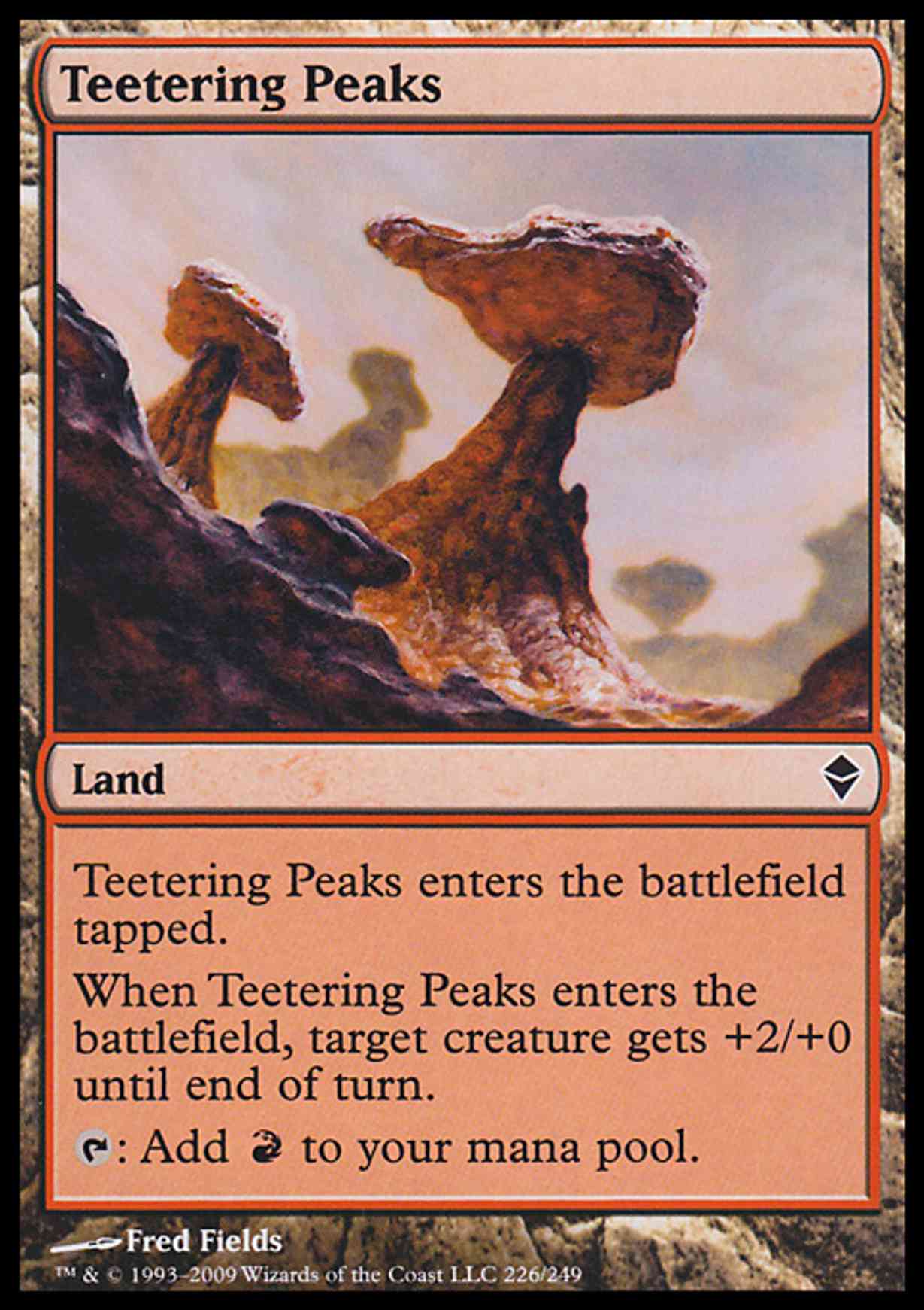 Teetering Peaks magic card front