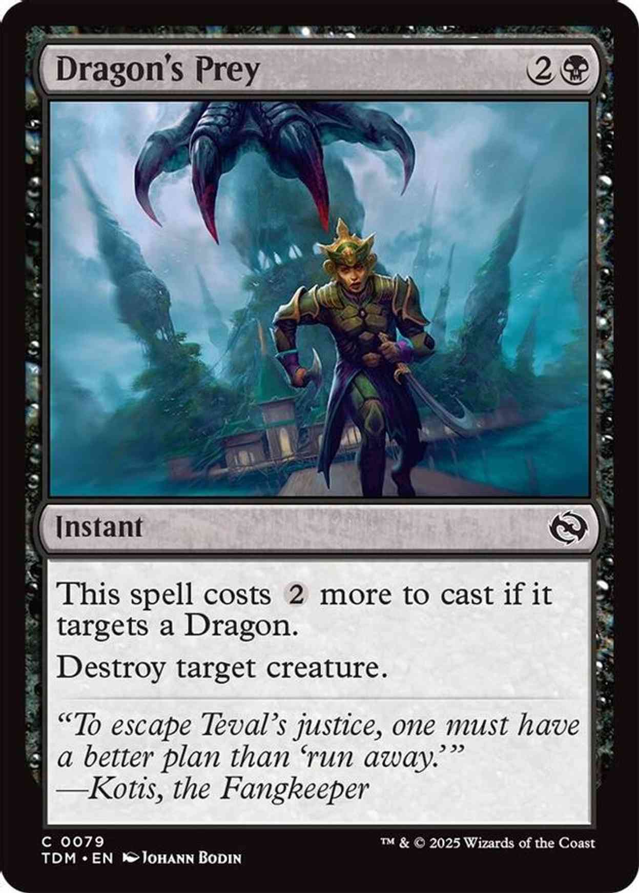 Dragon's Prey magic card front