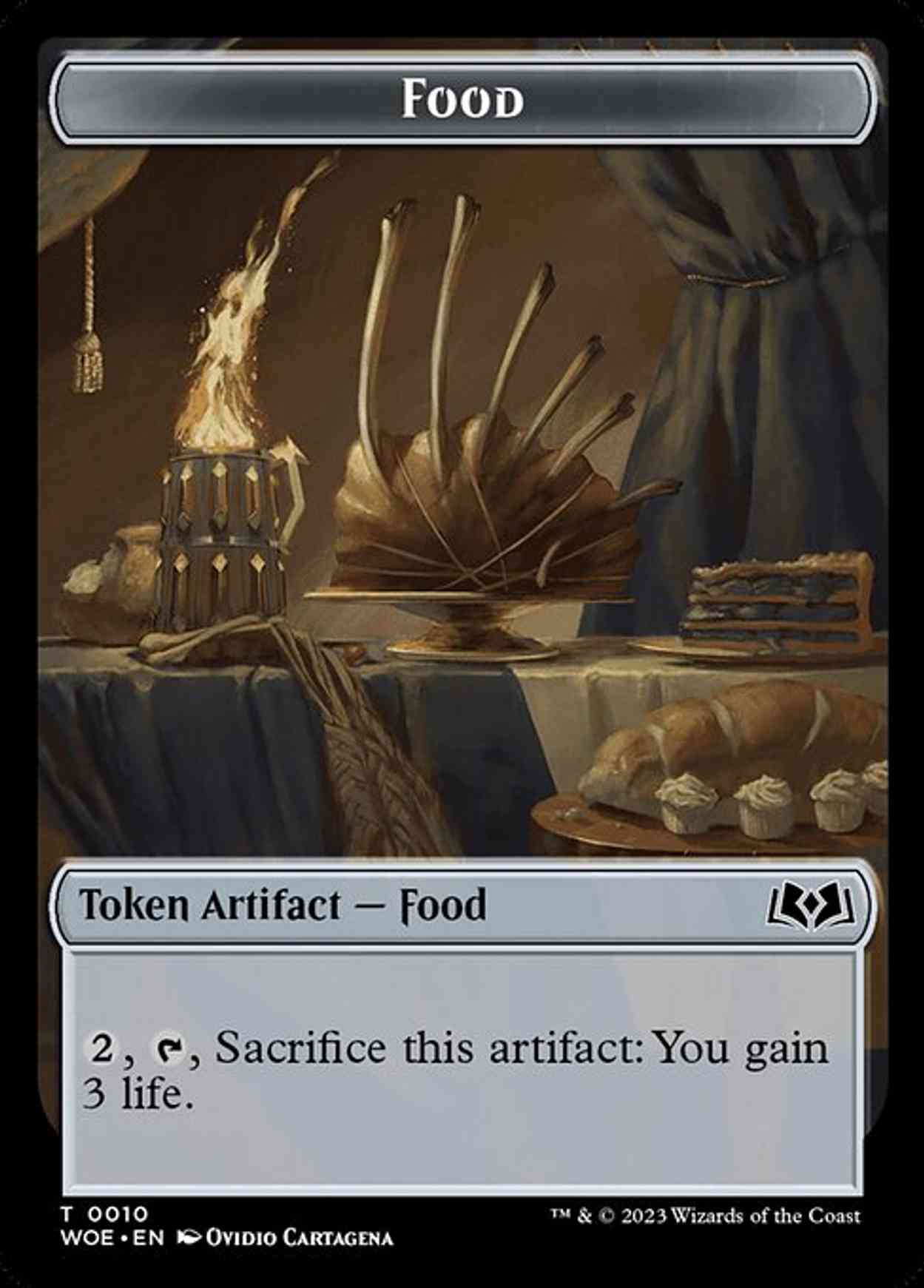 Food (0010) Token magic card front
