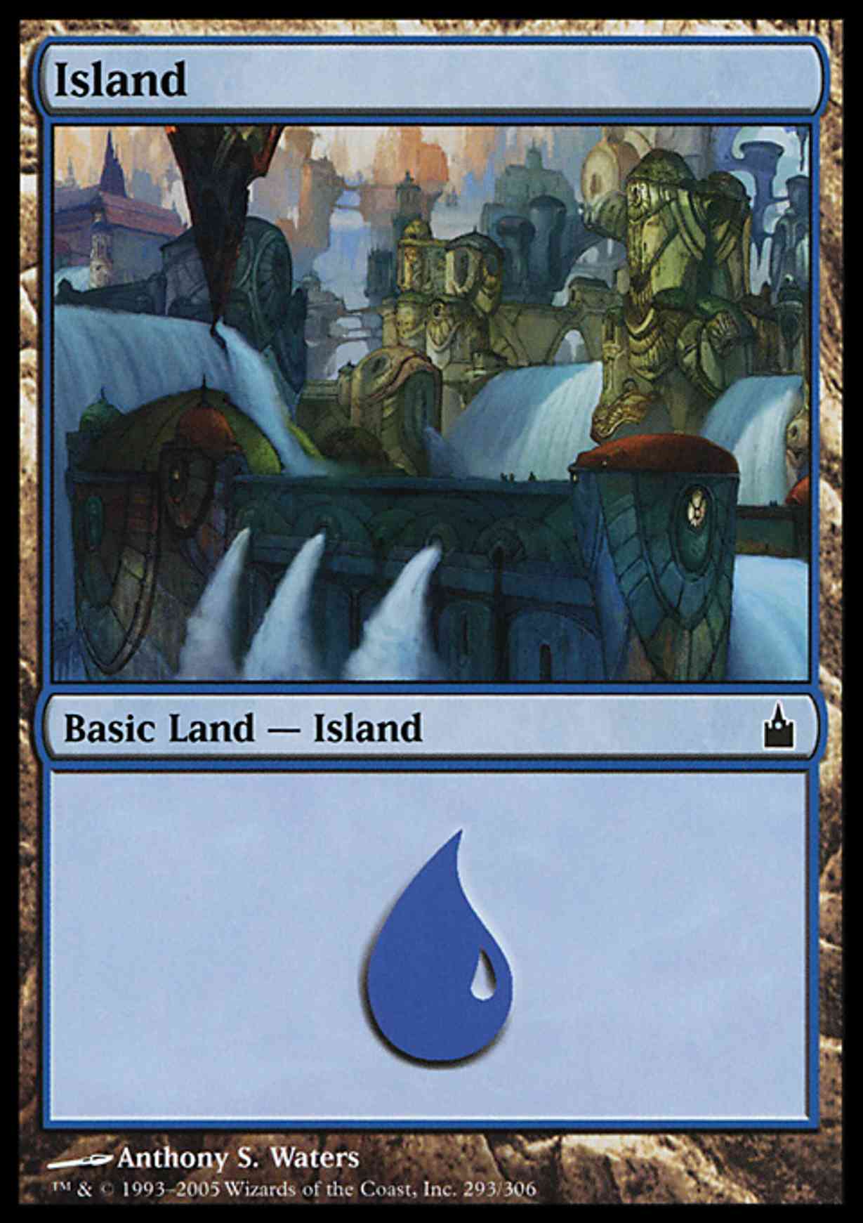 Island (293) magic card front