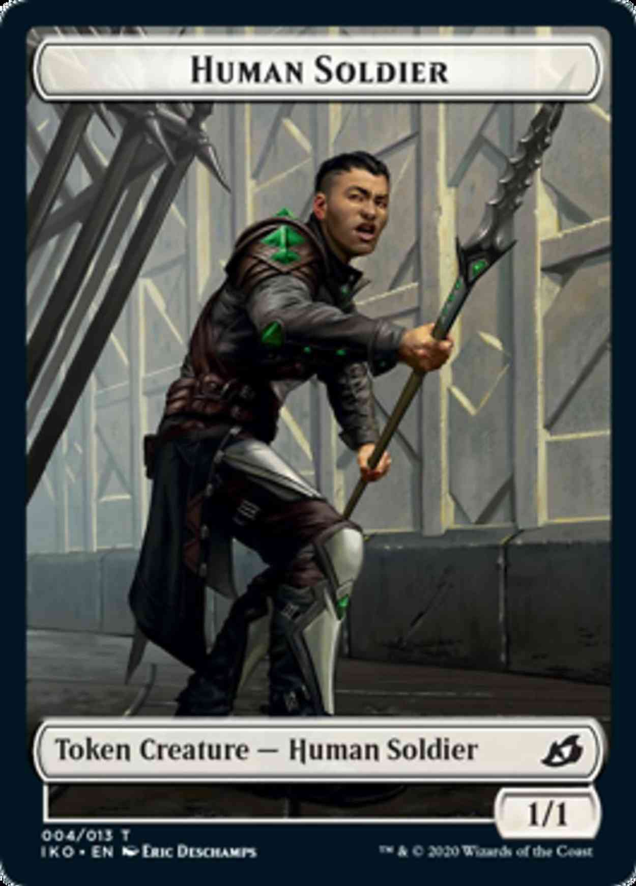 Human Soldier Token (004) magic card front