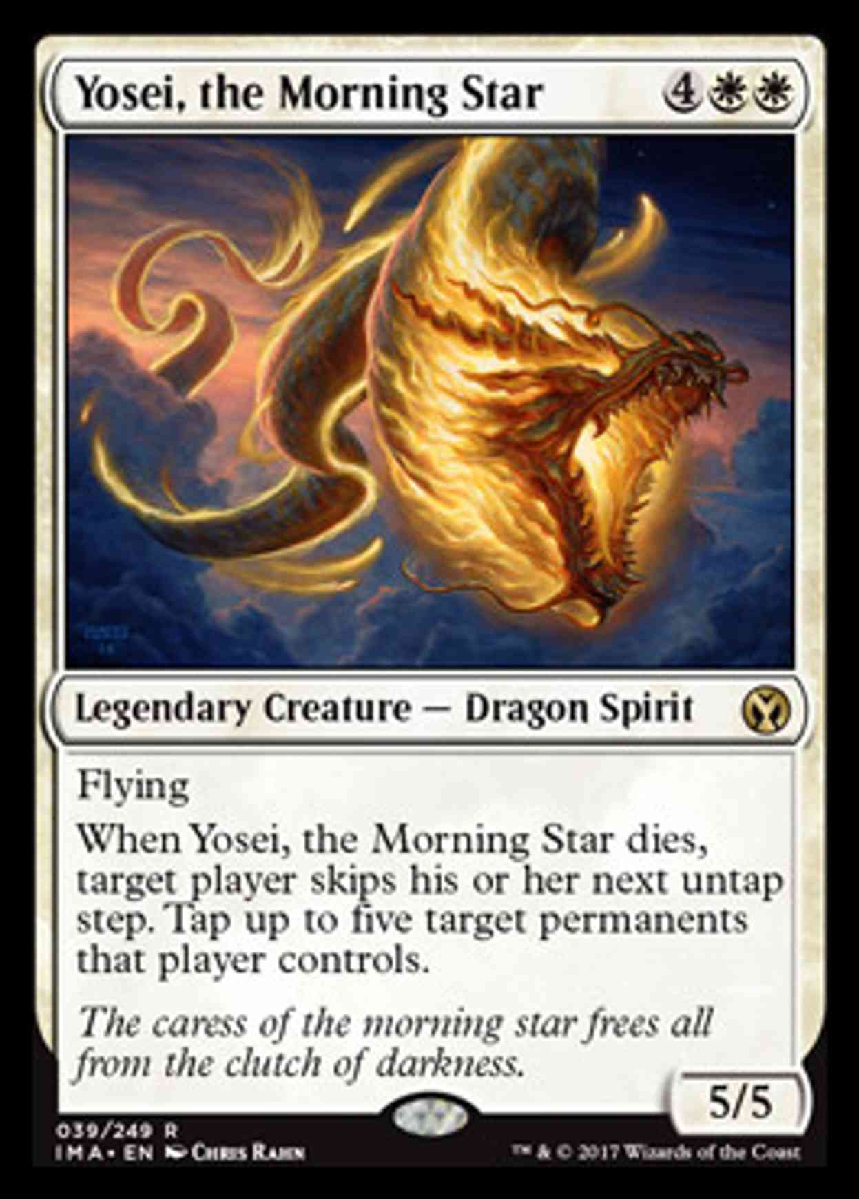 Yosei, the Morning Star magic card front
