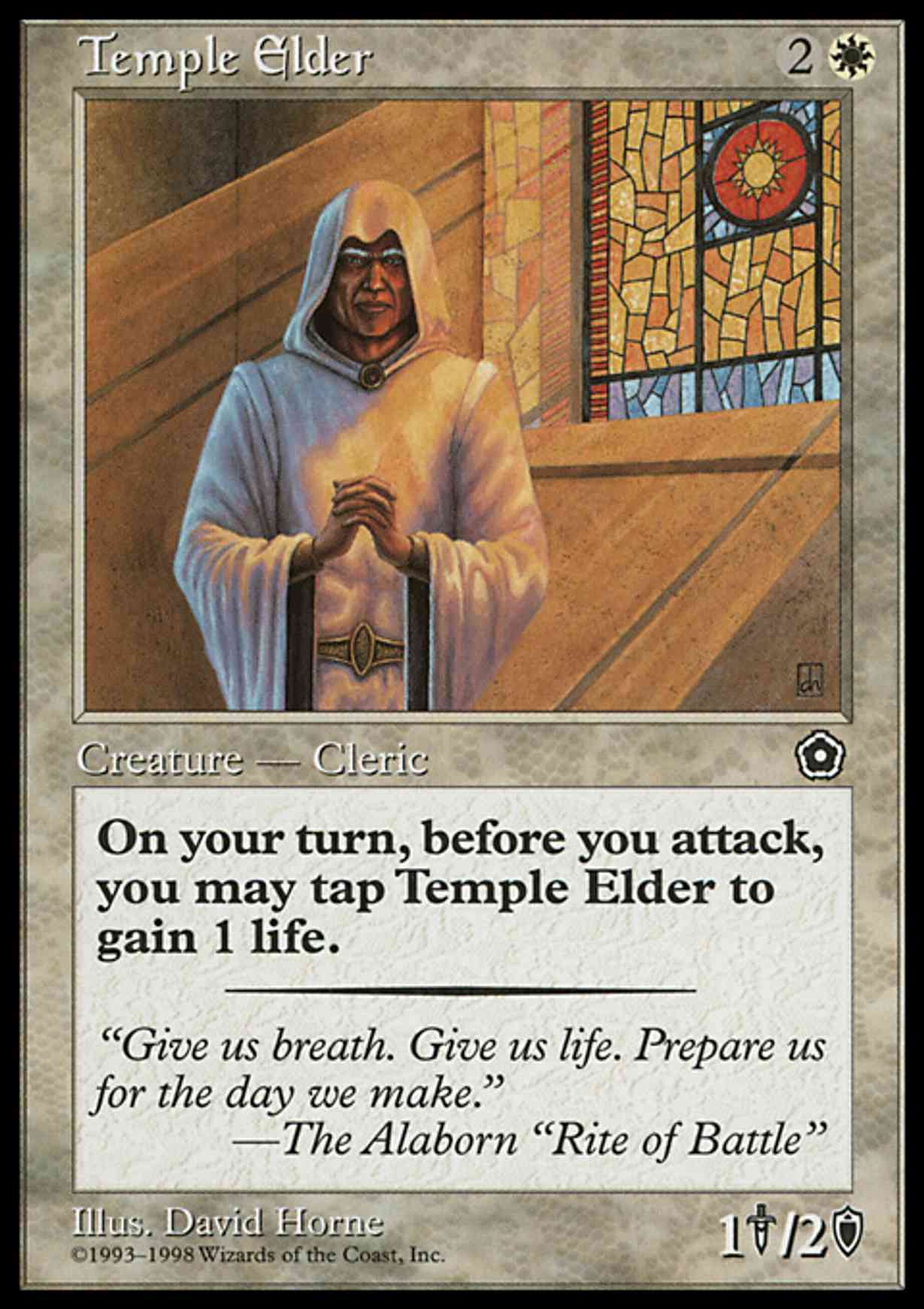 Temple Elder magic card front