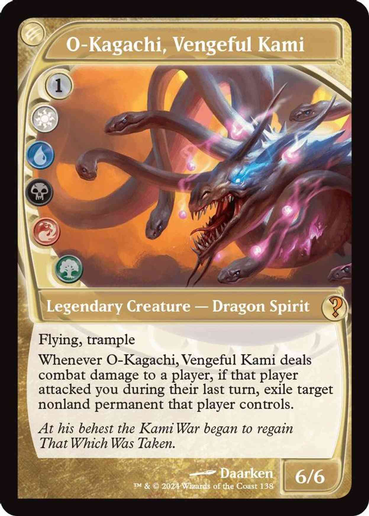 O-Kagachi, Vengeful Kami (Future Sight) magic card front