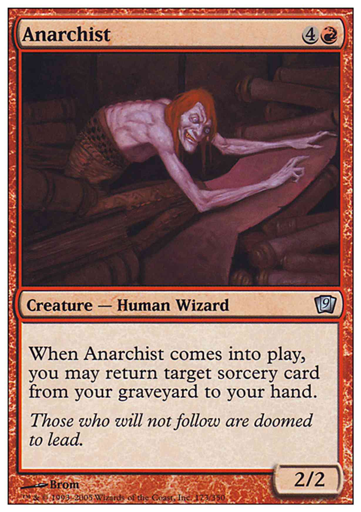 Anarchist magic card front