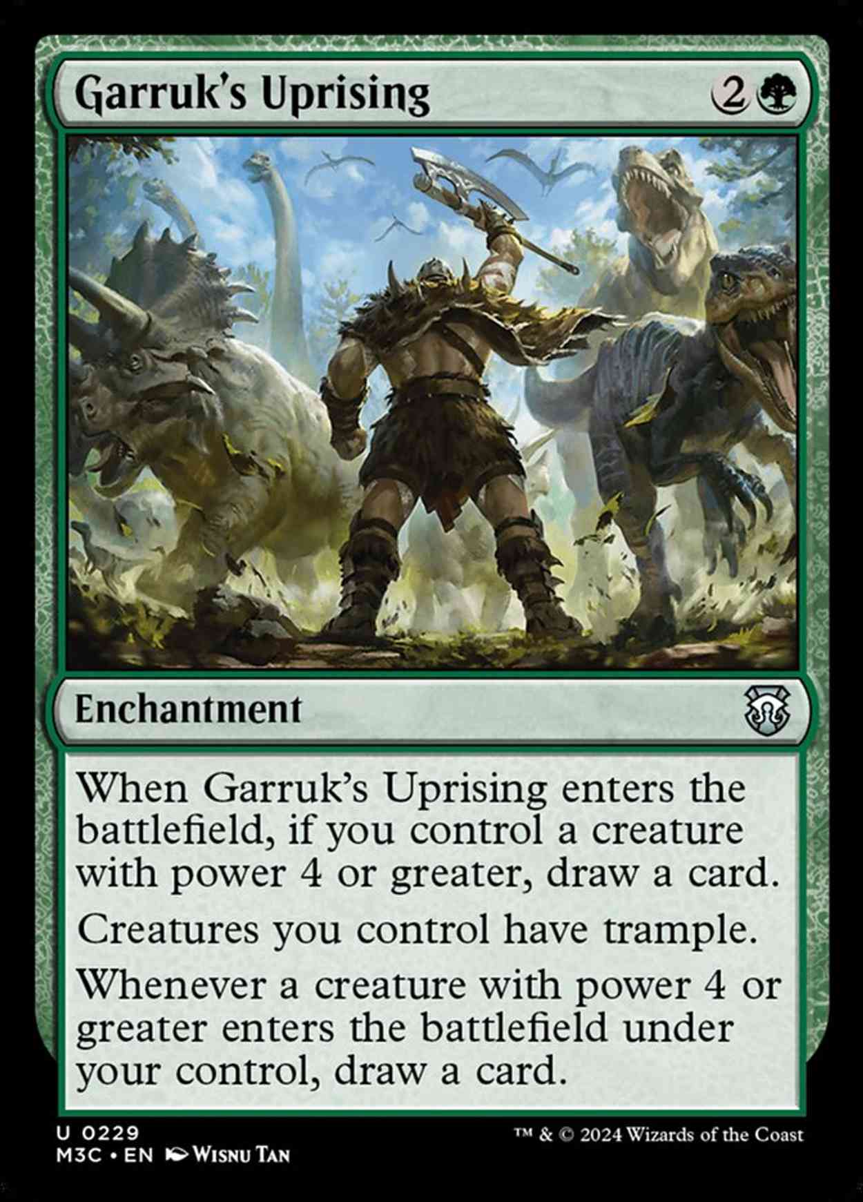 Garruk's Uprising magic card front