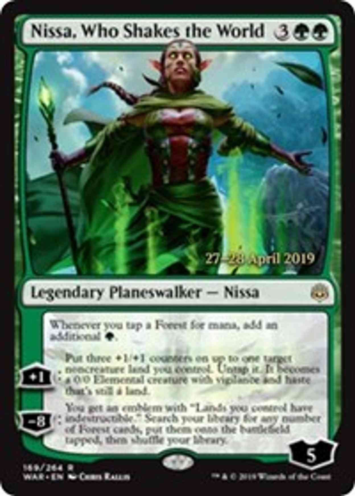 Nissa, Who Shakes the World magic card front