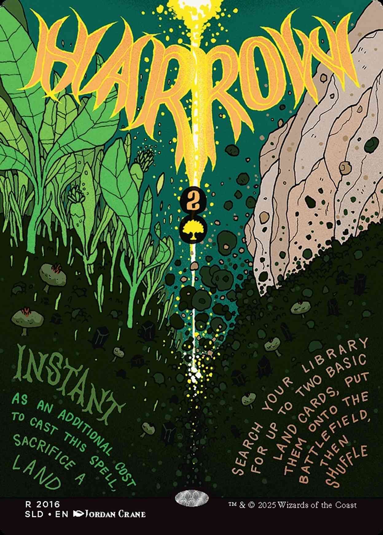 Harrow magic card front