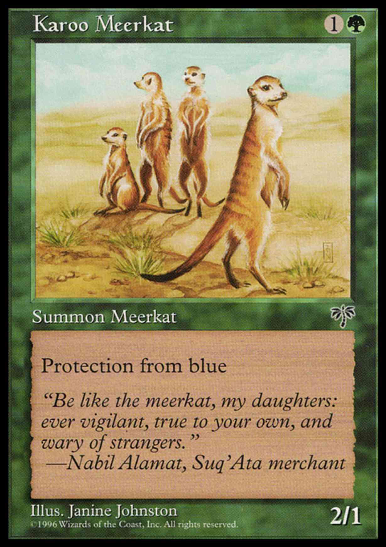 Karoo Meerkat magic card front