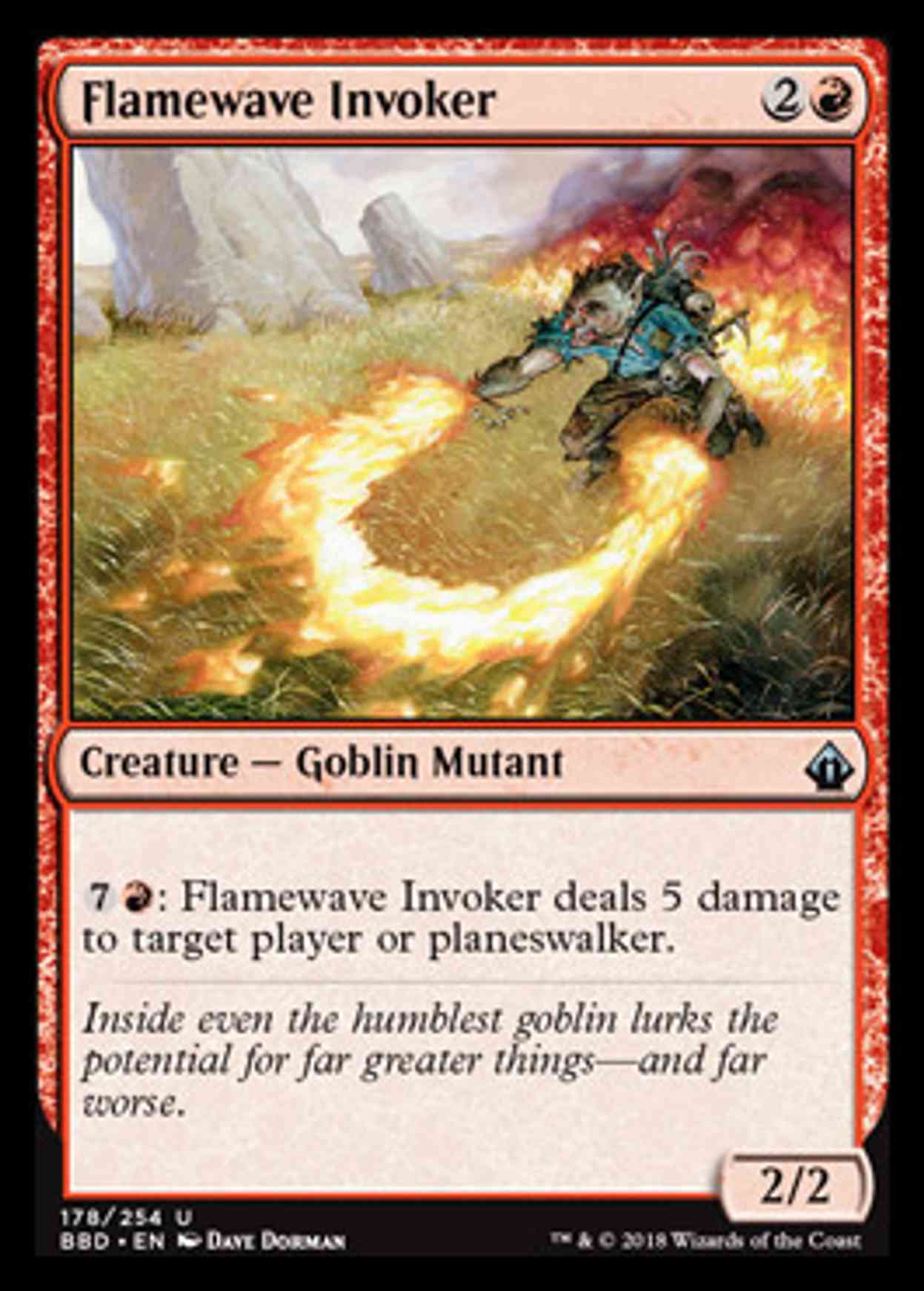 Flamewave Invoker magic card front
