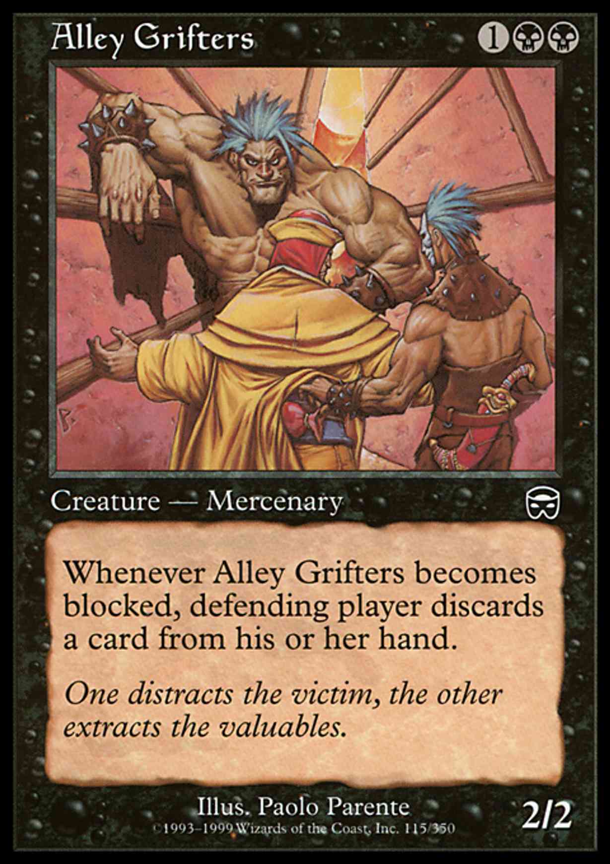 Alley Grifters magic card front