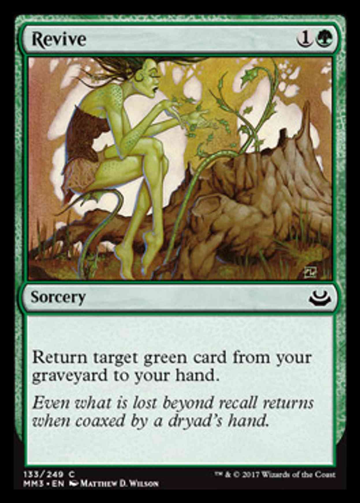 Revive magic card front